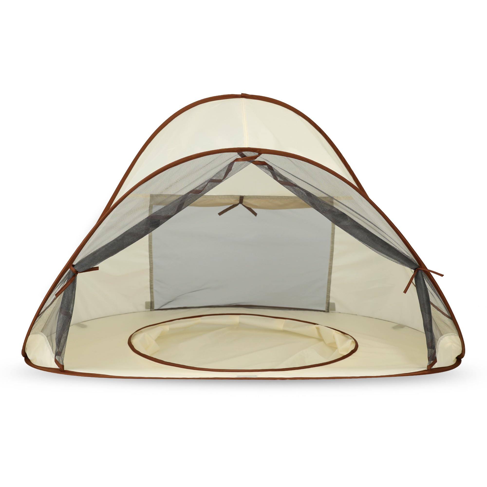Deryan Kinderpool Pop-Up 3-in-1 – Baby Pool mit UV-Schutz 50+ – Faltbares Kinder Schwimmbecken – Inklusive Tragetasche – Leicht, Kompakt & Tragbar – Sand