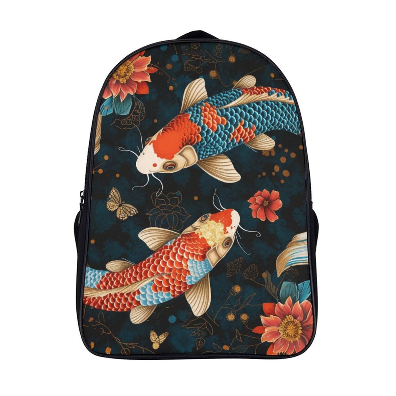 Mochila escolar impermeable de gran capacidad para niñas con bolsillos laterales 7
