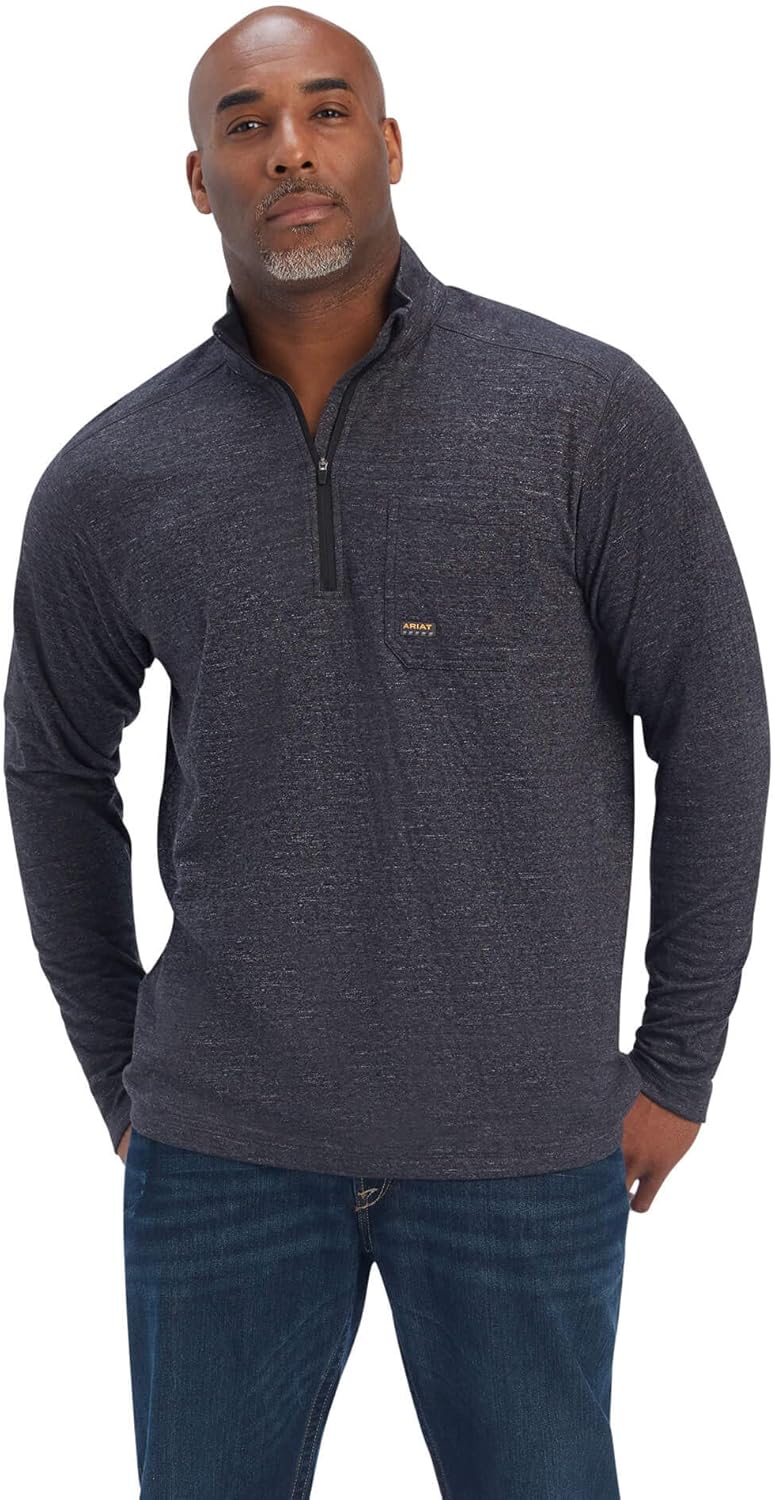 Ariat Mens Rebar Foundation 1/4 Zip Shirt