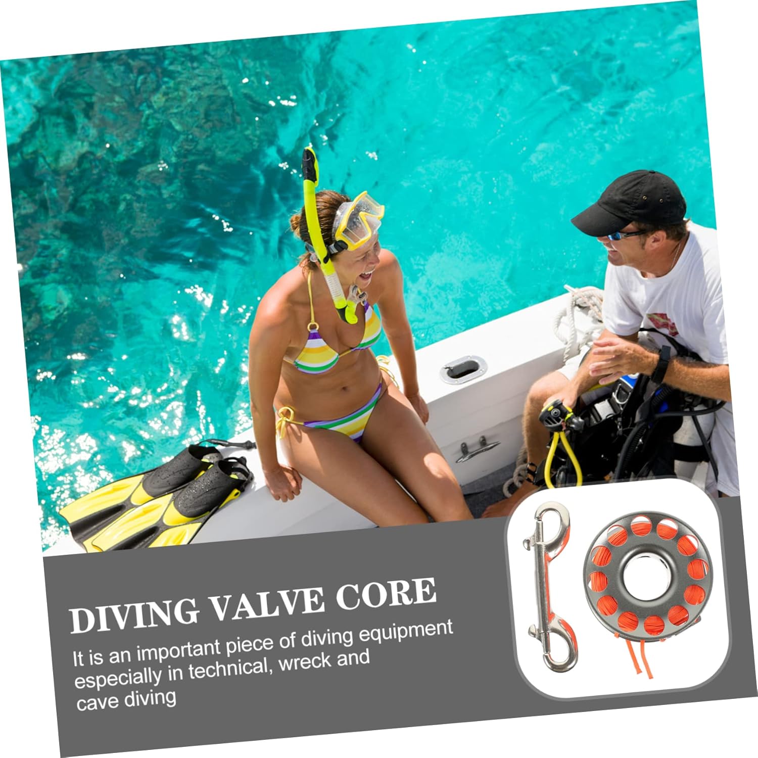 Diving Spool Diving Accessory Cord Winder Diving Weights Cave Scuba Diving Gear Spools Diving Finger