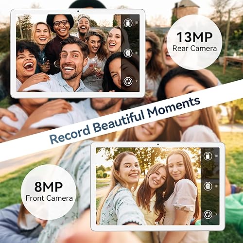 Miniatura 6 de Tablet 2024 Tablet Android de 10 pulgadas, tableta WiFi 5G Octa-Core con teclado, 128 GB + 4 GB + 1 TB de almacenamiento expandible, tableta de