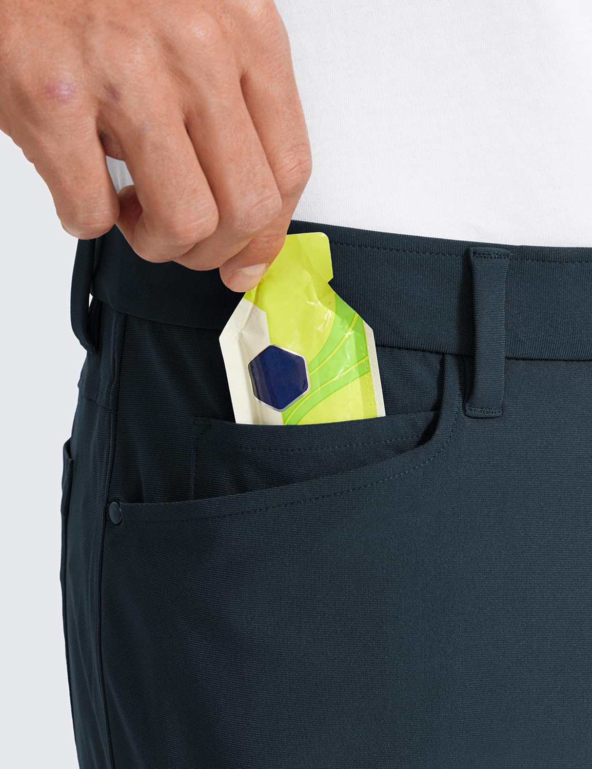 CRZ YOGA All Day Comfy Pantalon de Golf pour Homme à 5 Poches Séchage Rapide et Léger Étirement Travail Décontracté - 71 CM