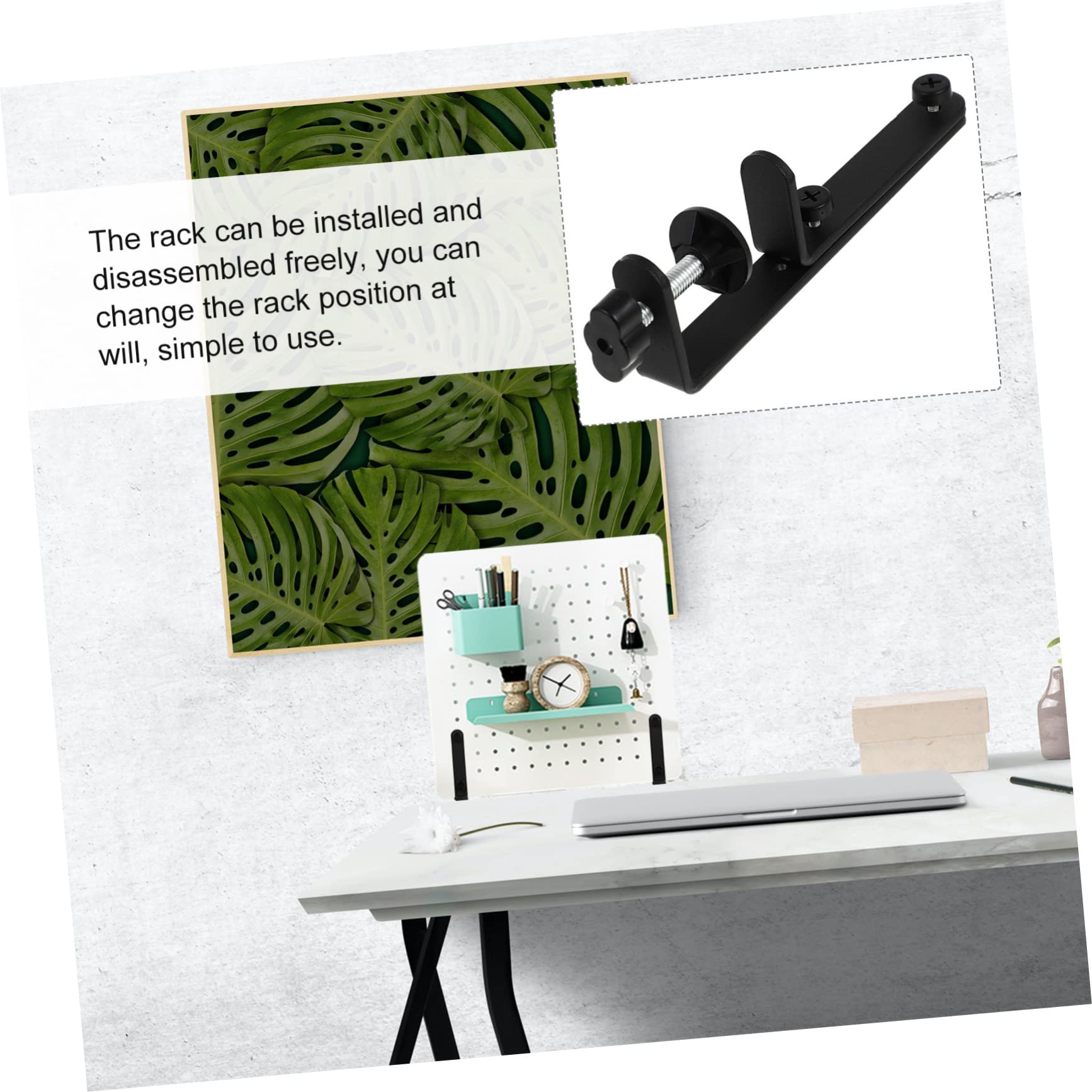 Amazon | パーテーション クランプ式台座 調節可能 固定金具 デスク