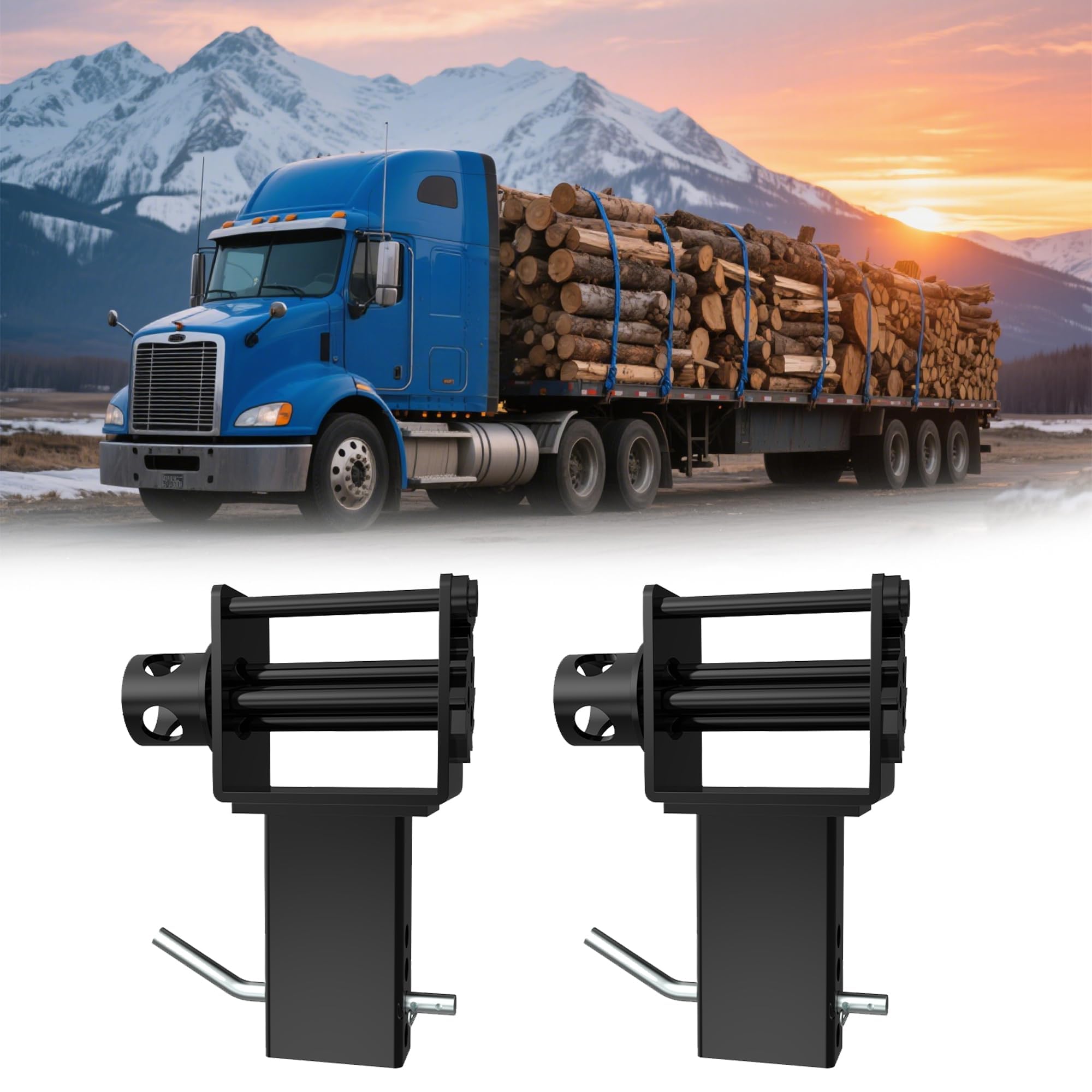 GarveeTech 2er Set Stake Pocket Winch 2450kg, Spanngurtwinde Anhänger LKW | 4-Loch-Sicherung, Hochfester Stahl, Rostfrei, Ladungssicherung Profi, Montagefertig, Verschleißfest, Zurrgurt-Spanner