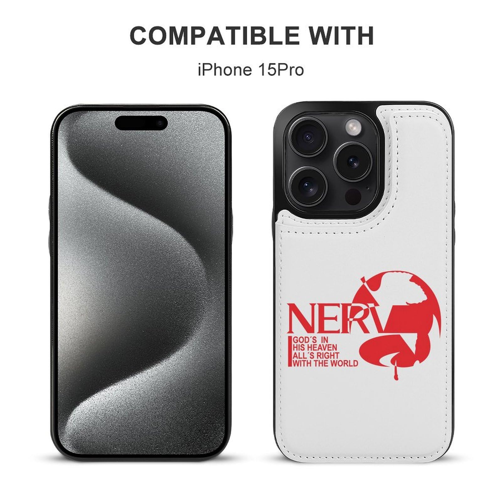 Amazon.co.jp: IPhone15 ケース 新世紀エヴァンゲリオン ネルフ 手帳型