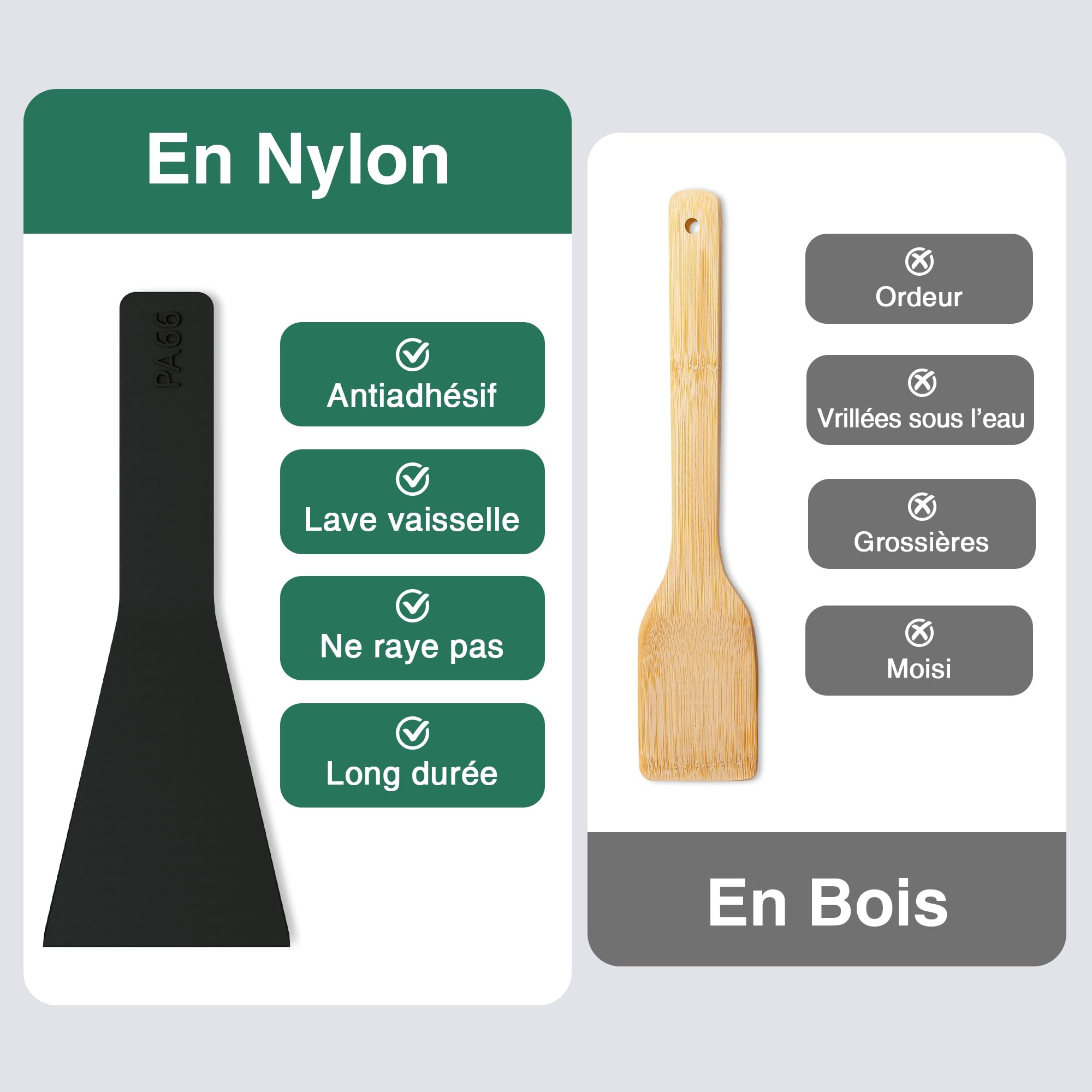Yoassi 8 Pcs Poêlons Raclette Carré à Revêtement Antiadhésif,Mini Coupelle Raclette avec Poignées Colorées Anti-brûlures pour Fromage Fondu Oeuf Frit,8 Pcs Spatules Passés au Lave-vaisselle