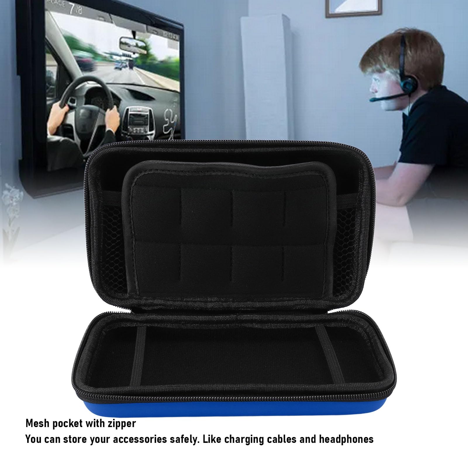 Sxhlseller Étui de Transport pour New 3DS XL, Super Edition, New 2DS XL, New 3DS LL, pour 3DS XL, pour 3DS LL, Coque de Protections Rigide, étui de Voyage avec 8 Emplacements de Jeu, PU
