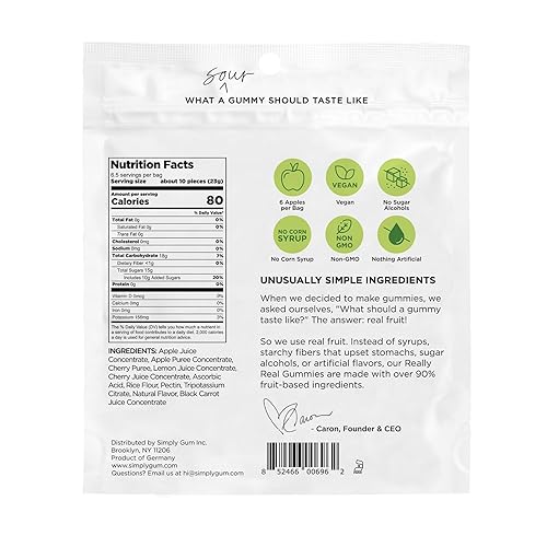 Miniatura 3 de Simply Fruit Bites  Hecho con fruta real  Manzana agria y cereza  5.3 onzas (paquete de 2)  Sin azúcar de caña + sin gluten + Kosher