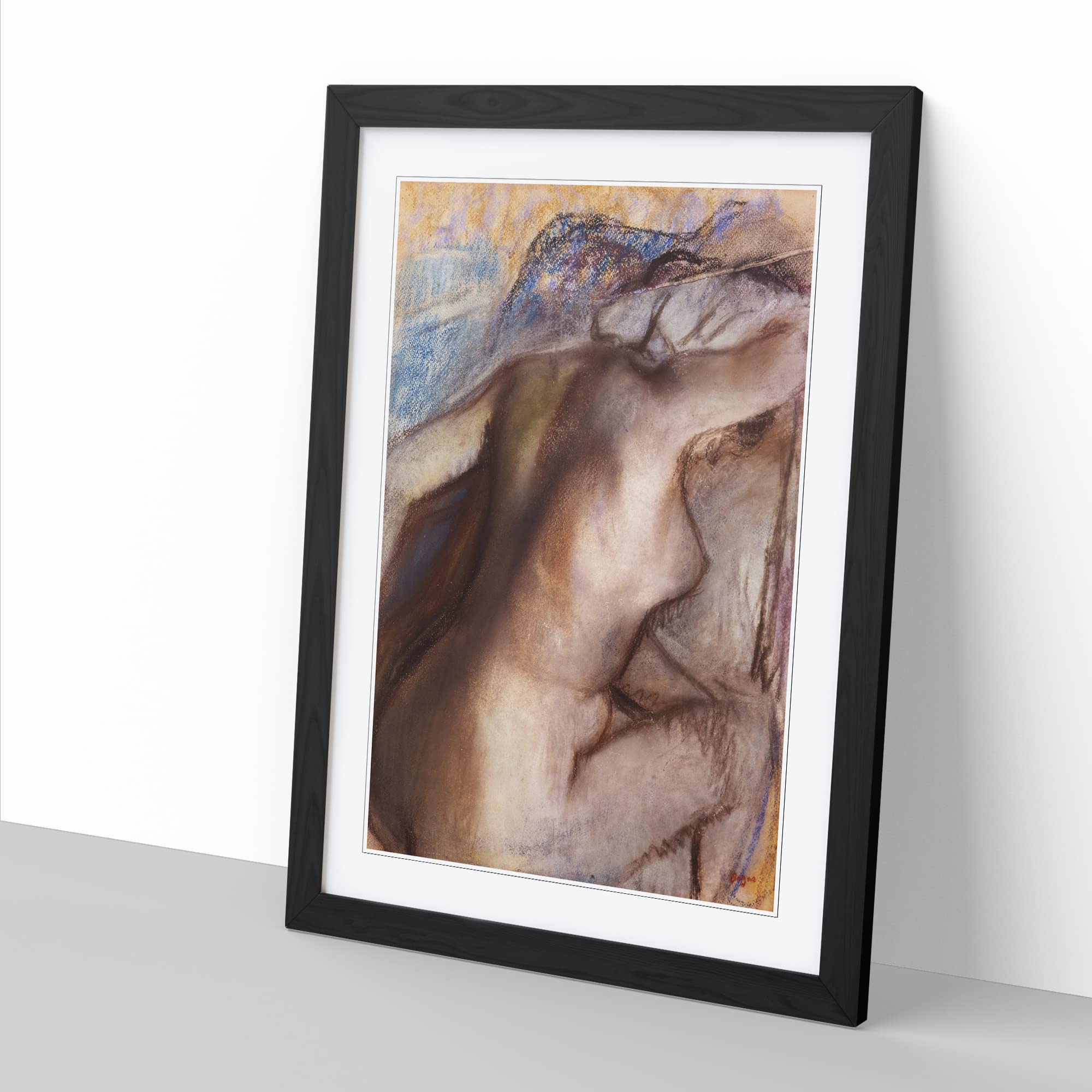 After The Bath By Edgar Degas Classic Painting Framed Wall Art Print - Image 3