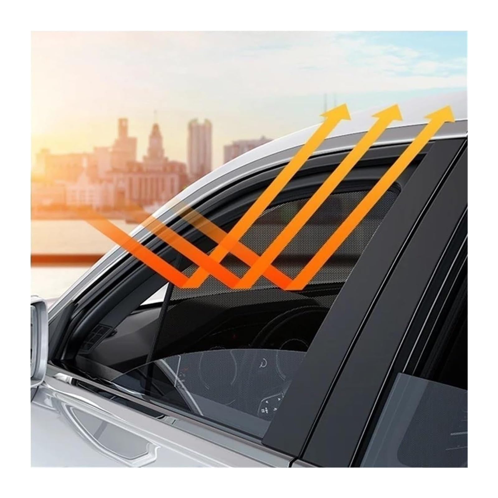 Sonnenschutz Auto Magnetisch Für Ford Für Equator Facelift Vollständige Abdeckung Sonnenschutz Auto Seitenfenster Vorne Hinten UV-Strahlen Sichtschutz 7-teilig-ganzauto(1pcs Rear)