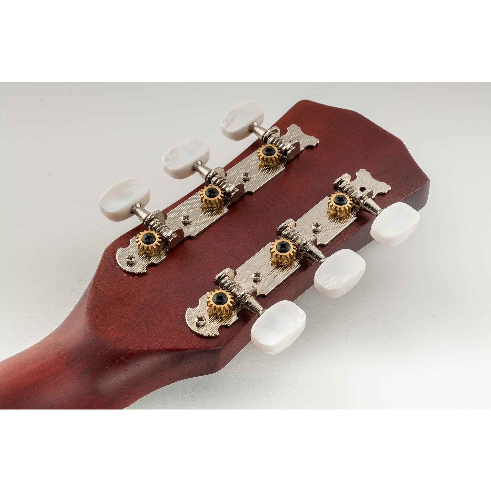 Musiclily Pro 3+3 Klucze Gitaryowe Tunery Kołki do Strojenia do Gitary Akustycznej, Nikiel Białe Główki