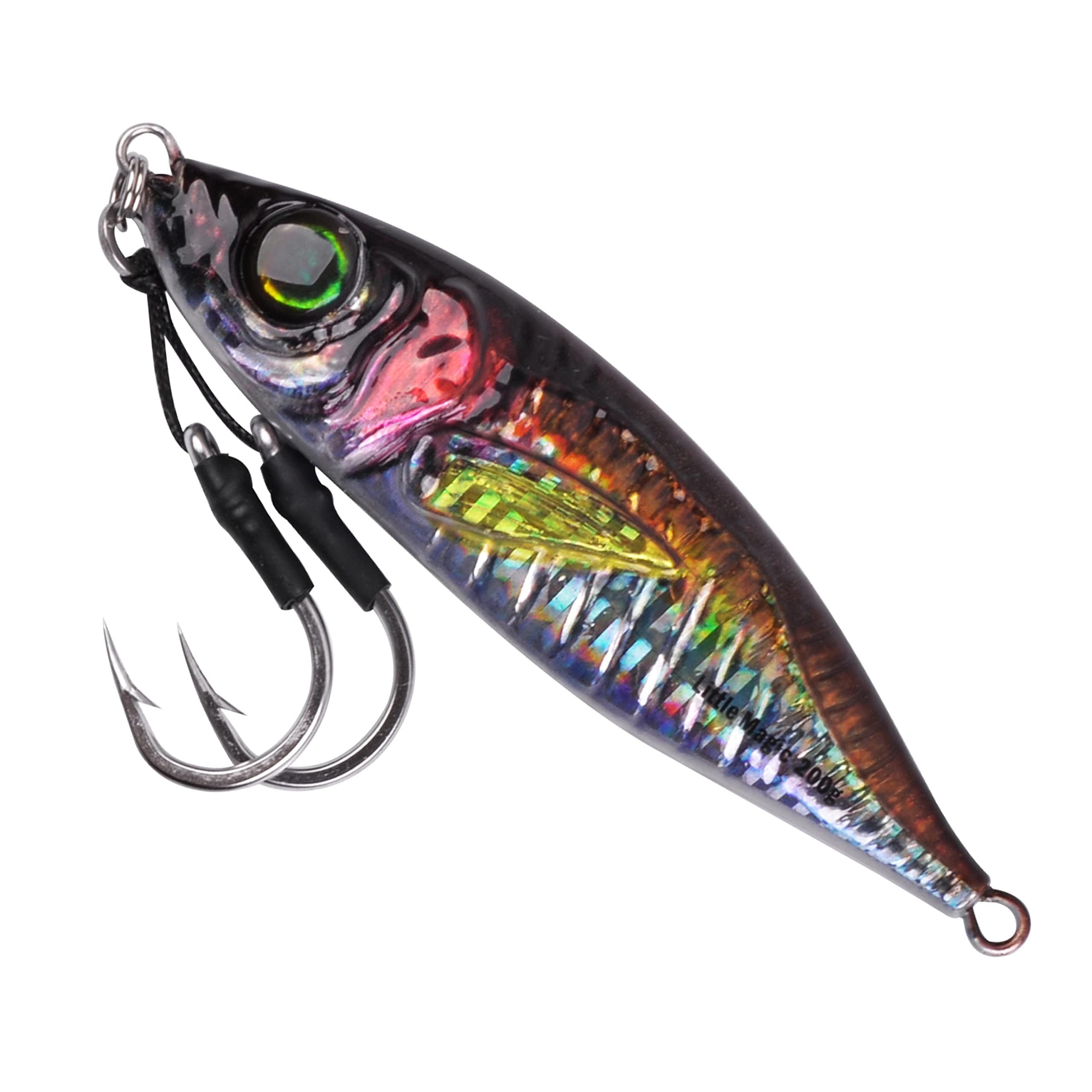 Slow Pitch Jigs Saltwater Fishing Jigging Lures Glow Vertical Metal Jigs with Assist Hooks Butterfly Jigs 3D Printing Offshore Deep Sea Ocean Fishing Pitching Lures for Tuna Kingfish Bluefin — image 1