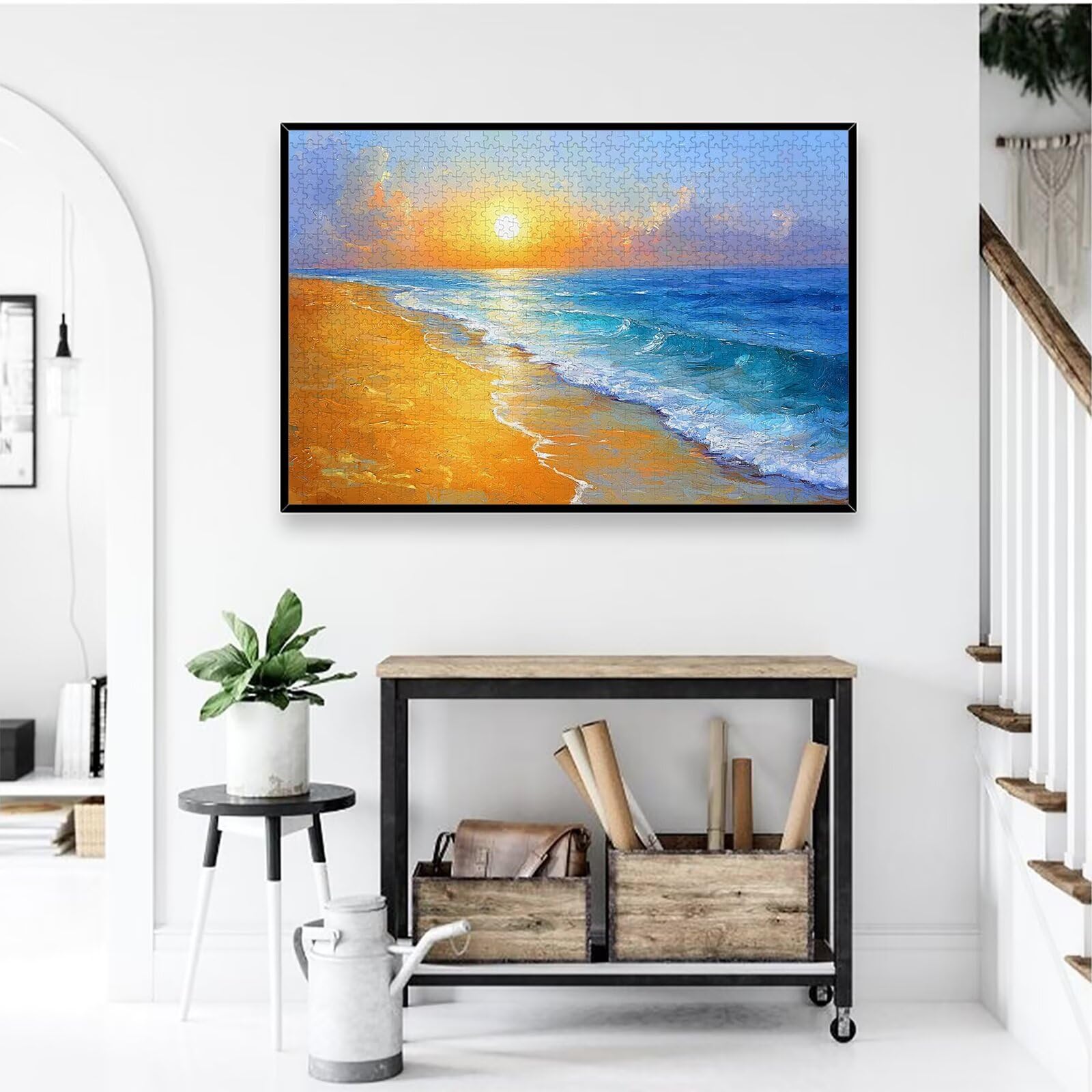 Puzzle 2000 elementów, plaża puzzle dla dorosłych, krajobraz, drewniane puzzle dla dorosłych, trudne puzzle, dla całej rodziny, drewniane puzzle do dekoracji pokoju, prezenty, -1772