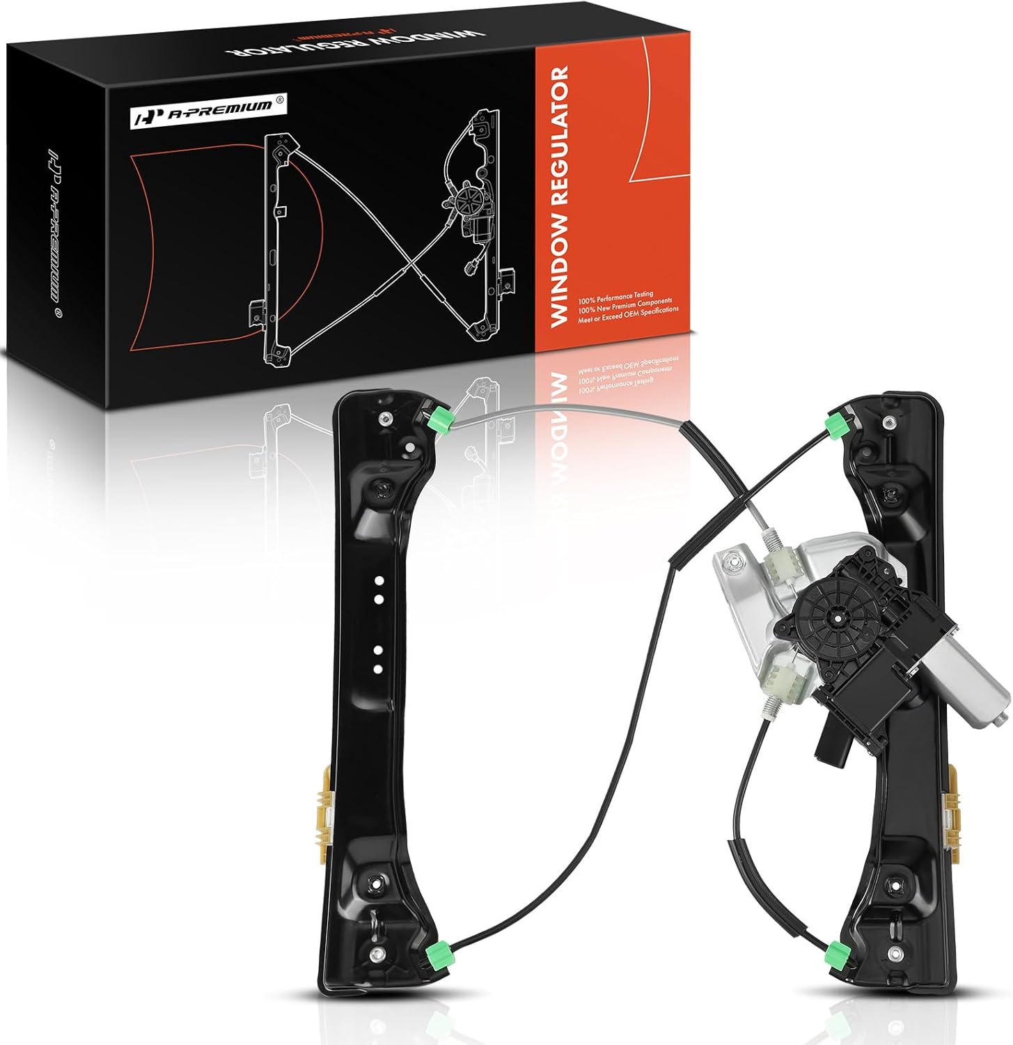 A-Premium Electric Power Window Regulator with Motor Compatible with Buick Lacrosse 2010-2016 Front Driver Side