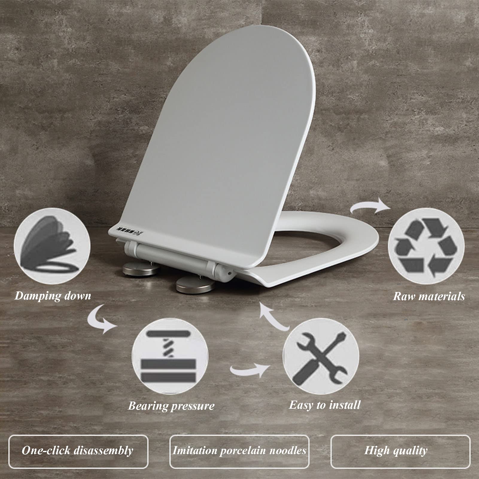 coperchio per WC, con coperchio Soft Close
