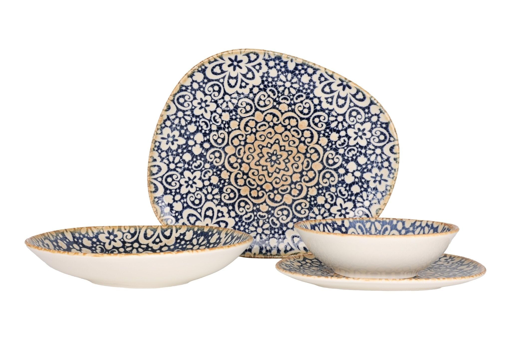 Bonna Zestaw obiadowy - Alhambra - 24 sztuki - 6 Osób - Porcelana