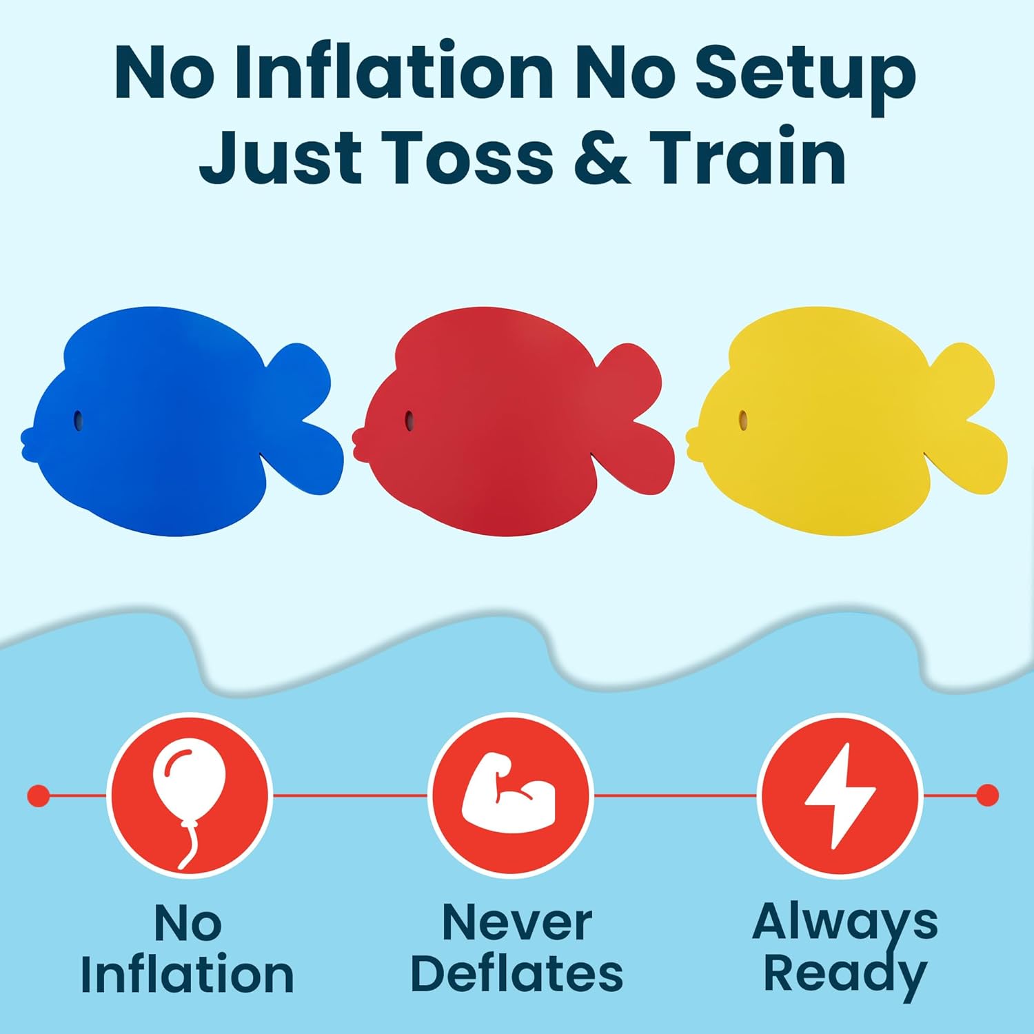 Frank The Fish Foam Floating Mat - Durable Swim Training Tool
