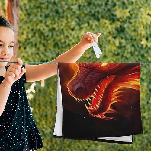 Vista 31 de Juego de 2 toallas de baño de color morado, remolques de mano de lobo, toallas de baño, toallas suaves y absorbentes para baño, cocina, gimnasio