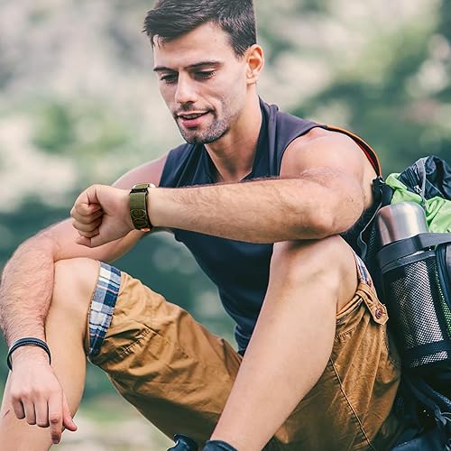 Miniatura 8 de Bandletic Bandas tácticas resistentes compatibles con Fitbit Versa 4 bandasVersa 3Sense 2Sense, correas deportivas de nailon militar suave y duradero