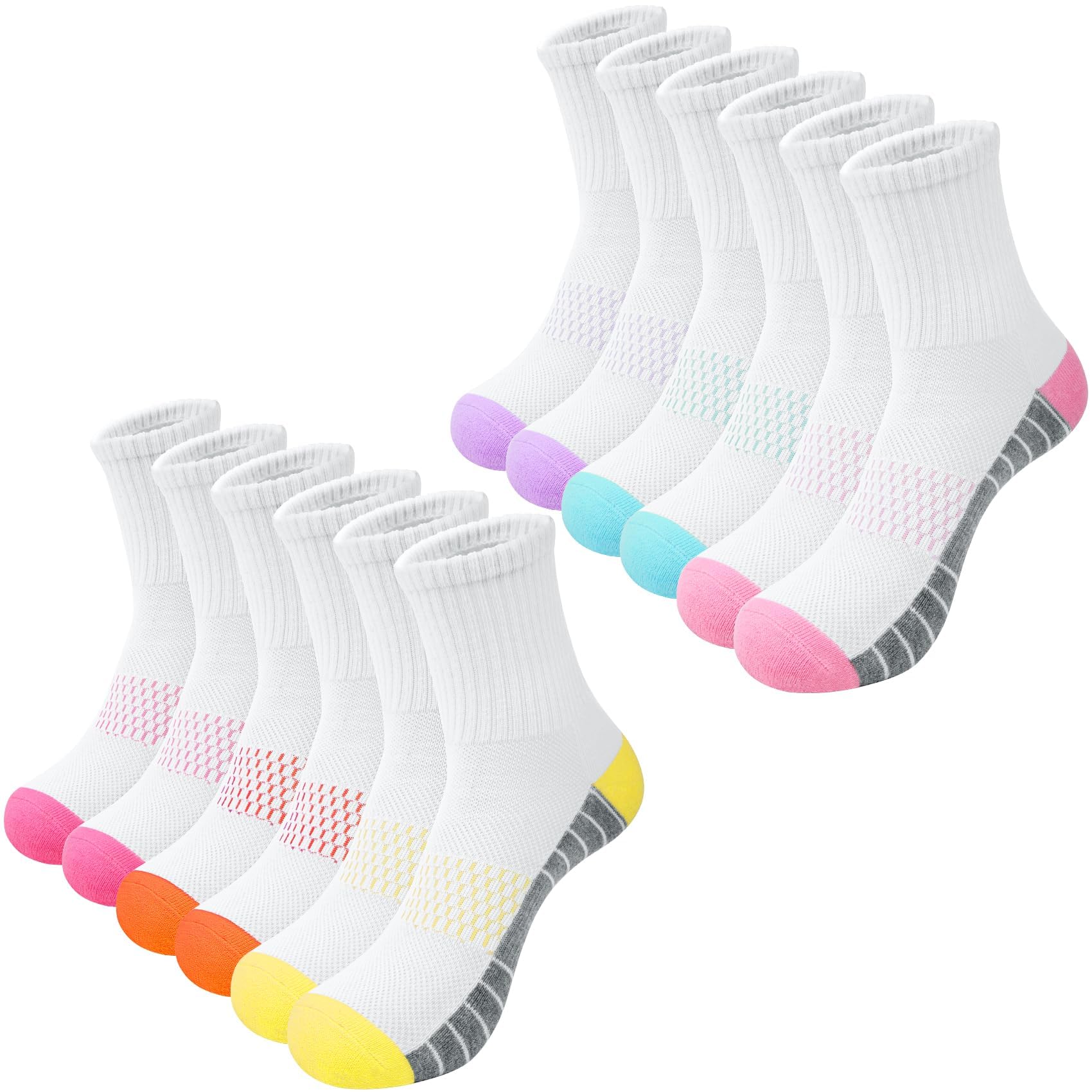 Womens Trainer Socks, Ladies Walking Athletic Breathable Cushioned thermal Socks, Outdoor Walking Anti Blister Sports Support Sock for Women