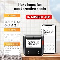 Vista 3 de NIIMBOT Label Maker Machine, B3S Thermal Label Maker, Upgrade 3Inch Thermal Label Printer, Portable Label Maker with 1Pack 70x40mm Label, Bluetooth