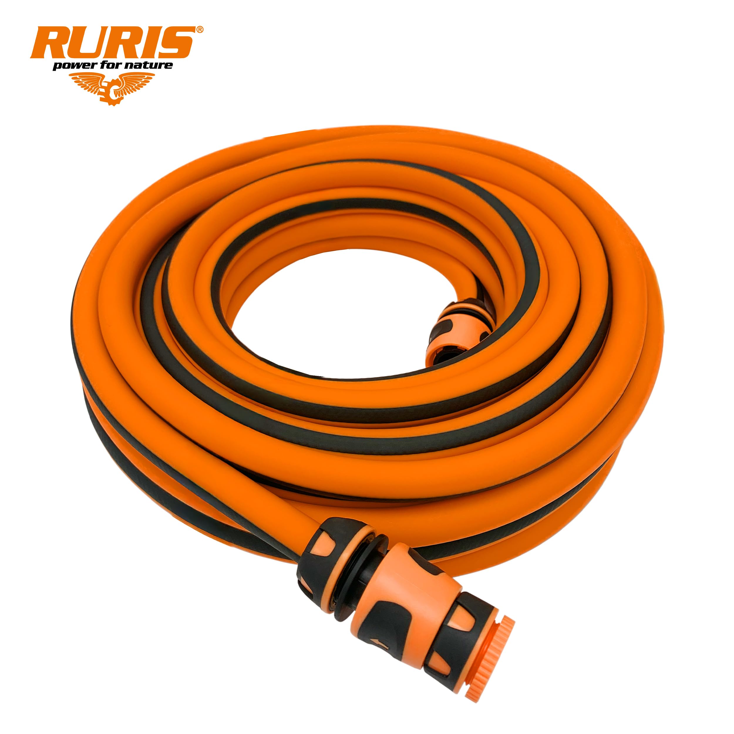 RURIS Hybrid1230 Tuyau d'Arrosage 30m 3 Couches 35 bar Anti-Vrille UV | Technologie Polyfusion, Resistance 35 bar, Protection UV, Compatible 1/2 pouce