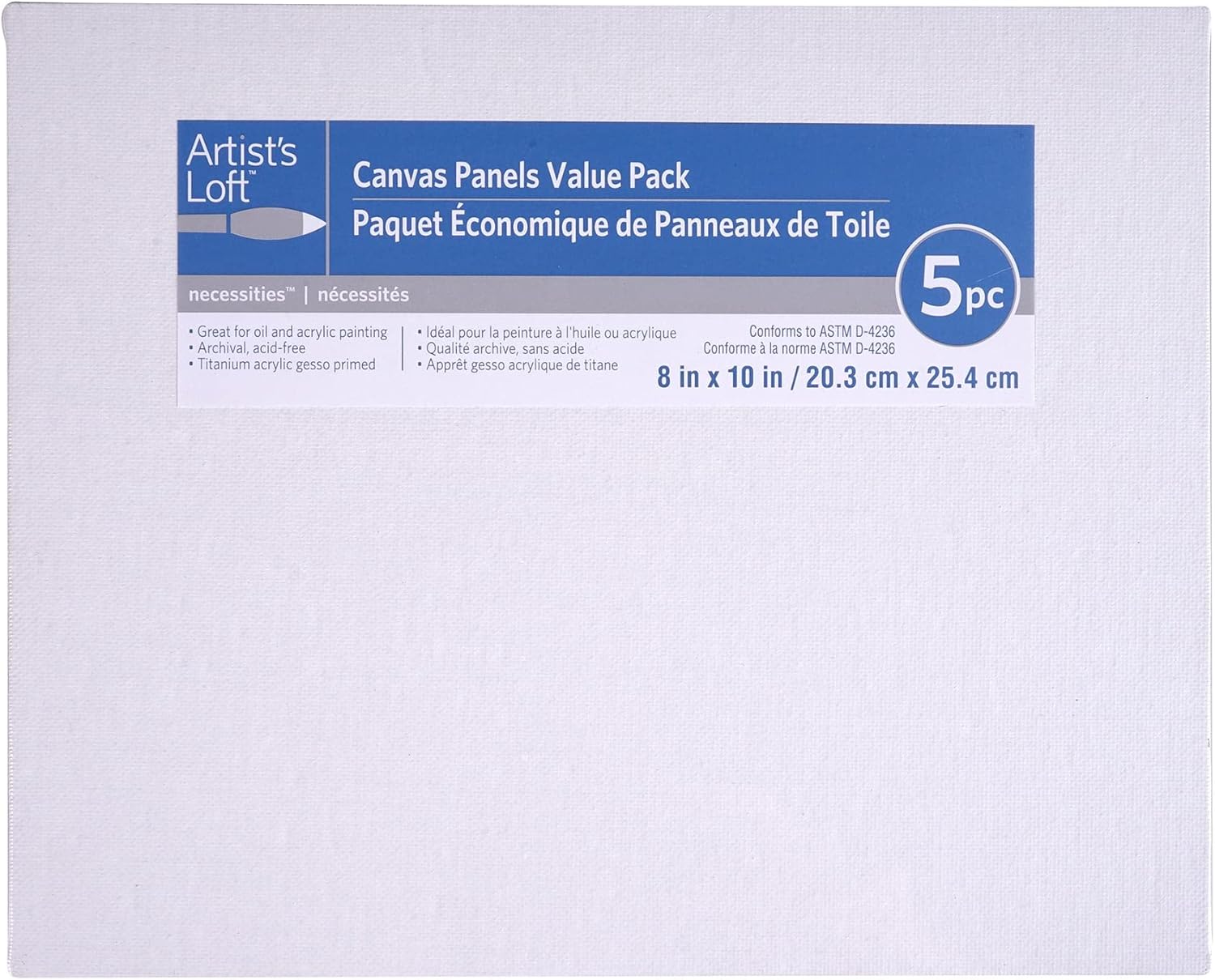 Artist's Loft Canvas Panel Necessities, Value Pack