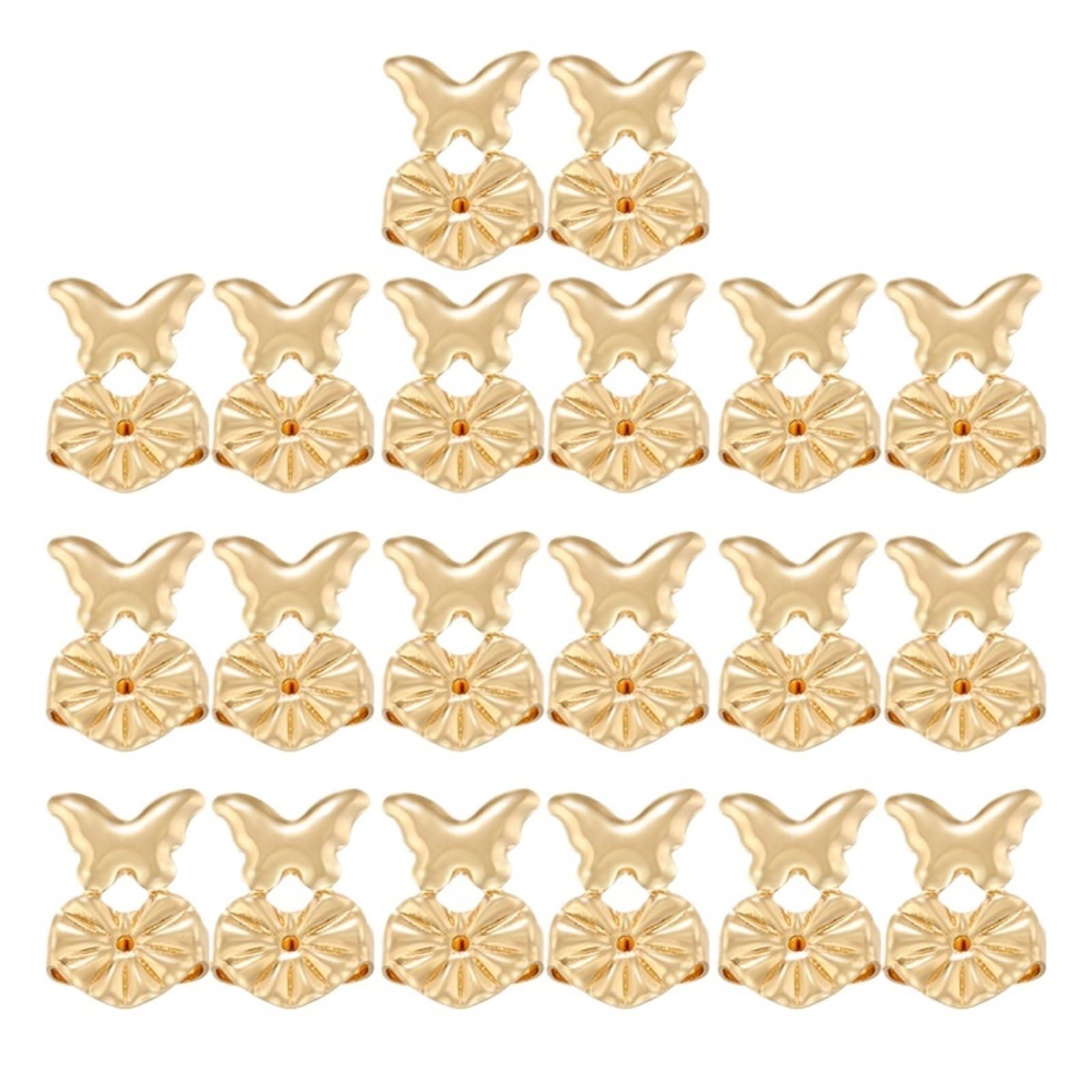 Elevadores de aretes ajustables con base de corazón para creación de bisutería estable 8