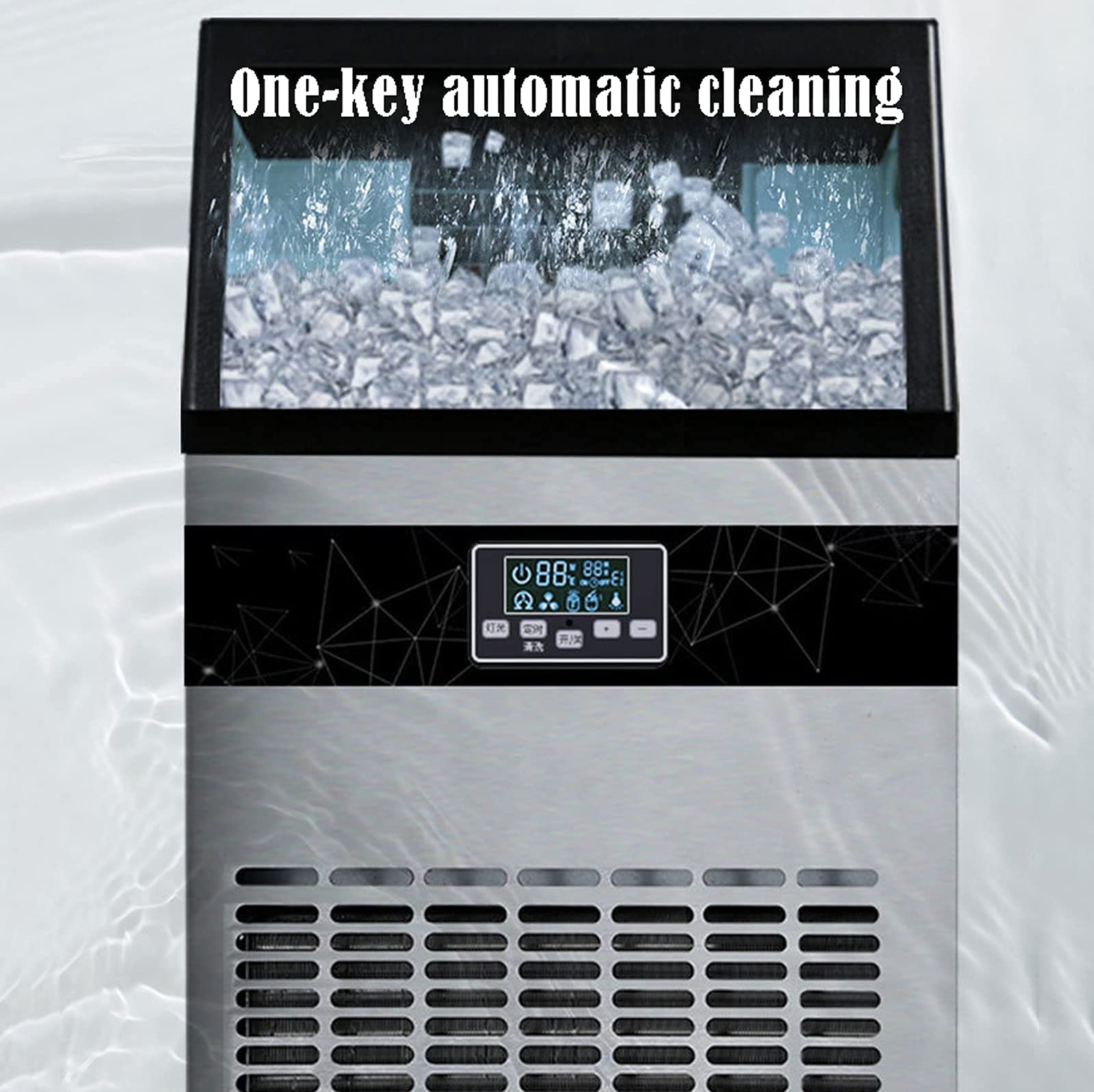 Machine For Countertop Nugget, Portable Ice Cube Maker Machine, Self-Cleaning Low Noise LED Display - Perfect For Water Bottles, Mixed Drinks (B 78 Ice Tray) (B 78 Ice Tray) (A 55 Ice Tray) on Fridge.com - View 4