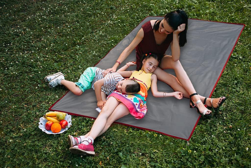 Wind Tour Portable Multifunctional Outdoor Camping Tarp Groundsheet Footprint Lightweight Floor and Ground Tarps for Camping Hiking with Carry Bag (177" x 177")