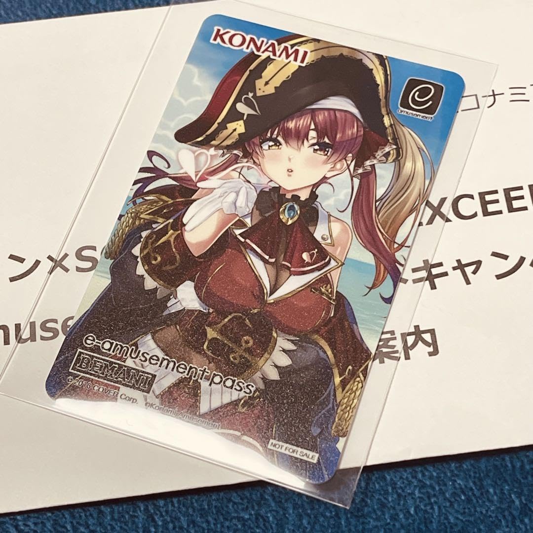 宝鐘マリン SOUND VOLTEX EXCEED GEAR e-pass ホロライブ『宝鐘マリン』×『SOUND VOLTEX EXCEED GEAR』コラボ