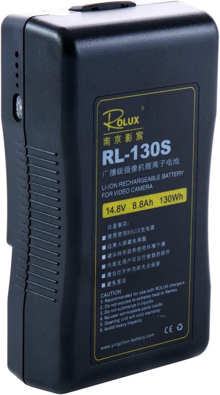 ROLUX RL-130S V-Mount Battery 130WH (Black)