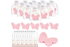 50 Sets Butterfly Baby Shower Favors Butterfly Soap, Perfect for Pink Butterfly Bridal Showers!