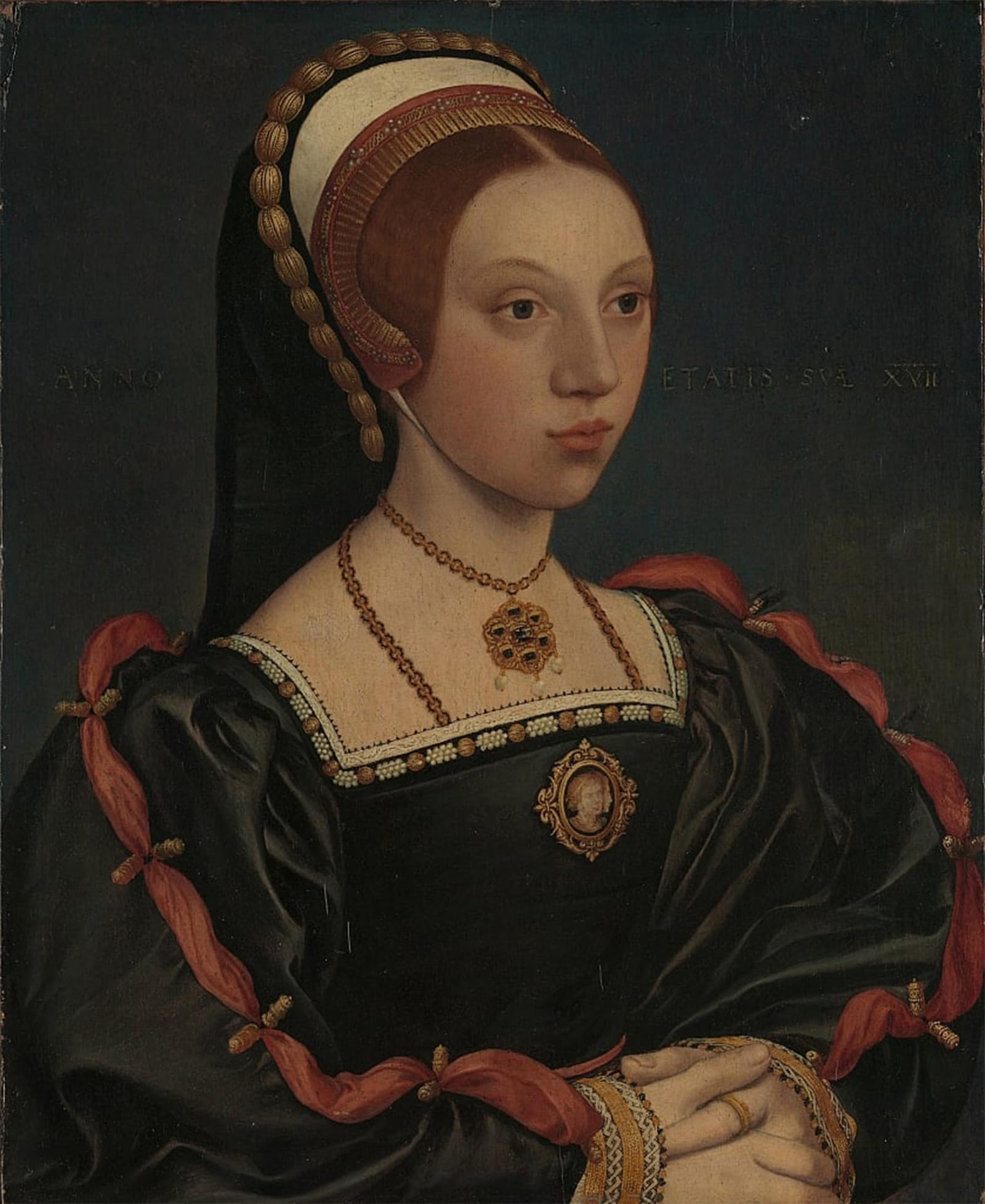 Portrait Catherine Howard Hans Holbein impression d'art mural premium