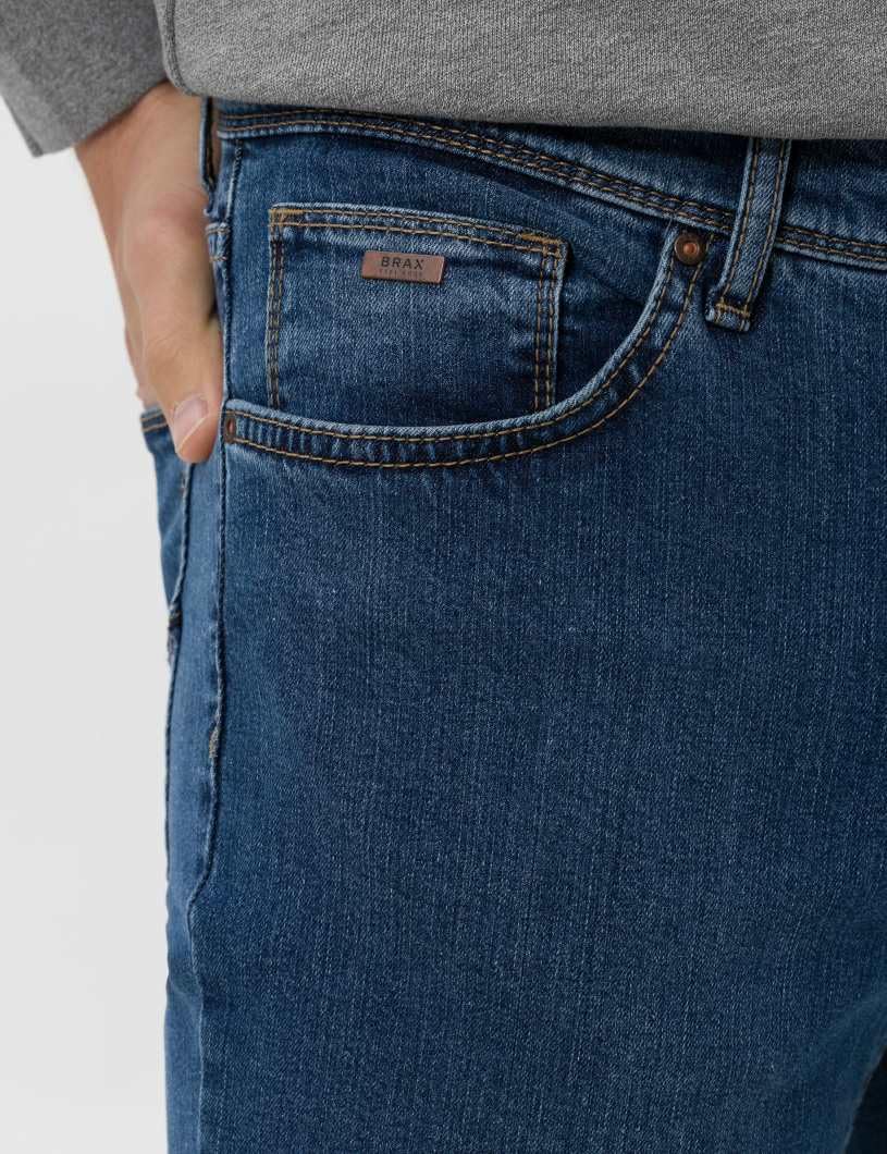 BRAX Straight Jeans Cadiz 5-Pocket Premium Flex dunkelblau