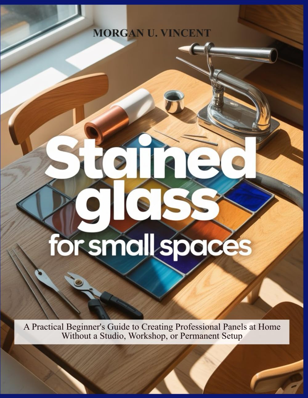 STAINED GLASS FOR SMALL SPACES: A Practical Beginner’s Guide to Creating Professional Panels at Home Without a Studio, Workshop, or Permanent Setup