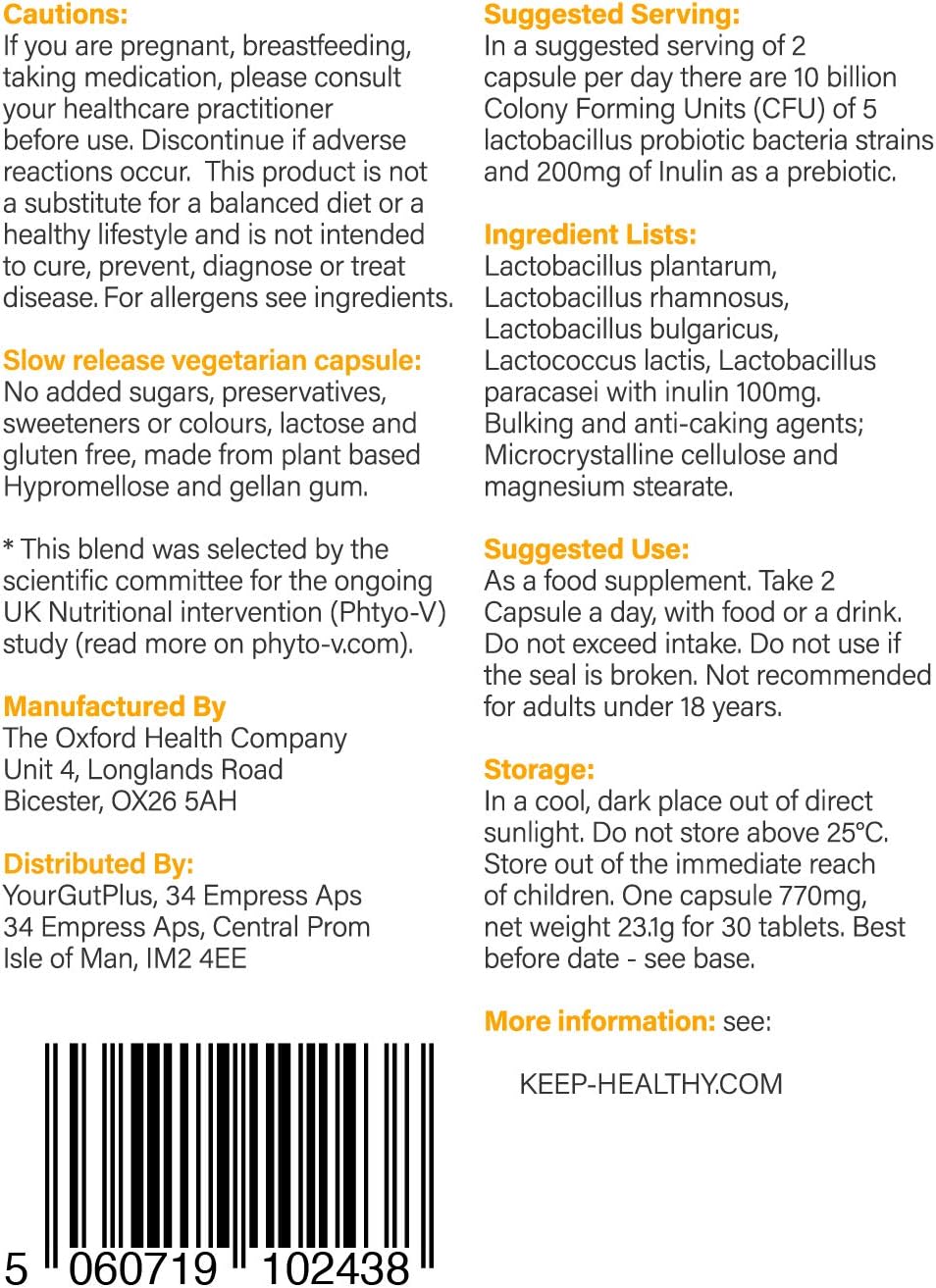 Yourgutplus+10 Times The Probiotics of a Live Yogurt, 60 count (Pack of 1) - Image 3