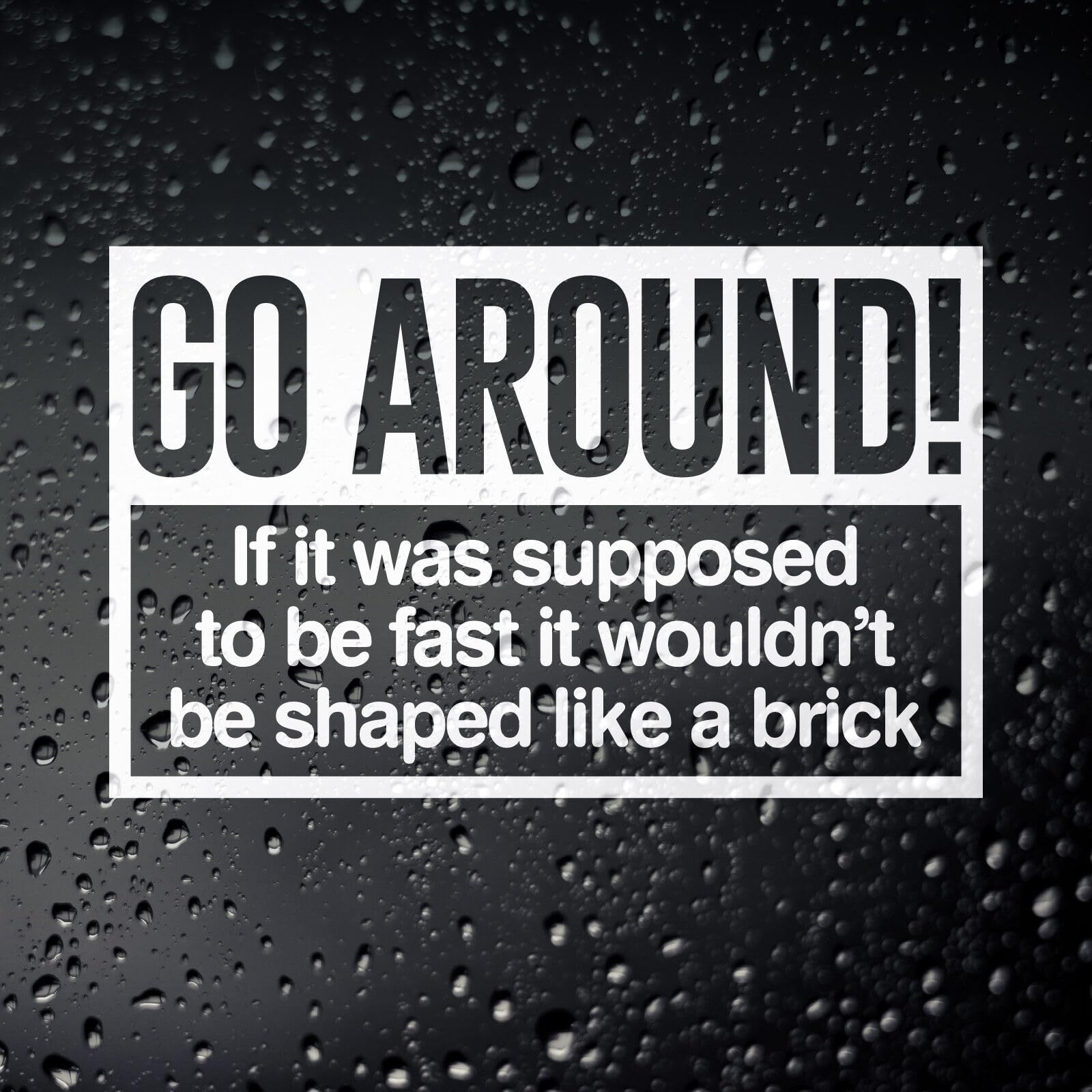 Go Around Campervan Sticker Funny Sticker for Your VW Split Screen, Bay Window, T25/T3, T4 or T5 Campervan. Lets All Those Behind You Know You are Doing Your Best.