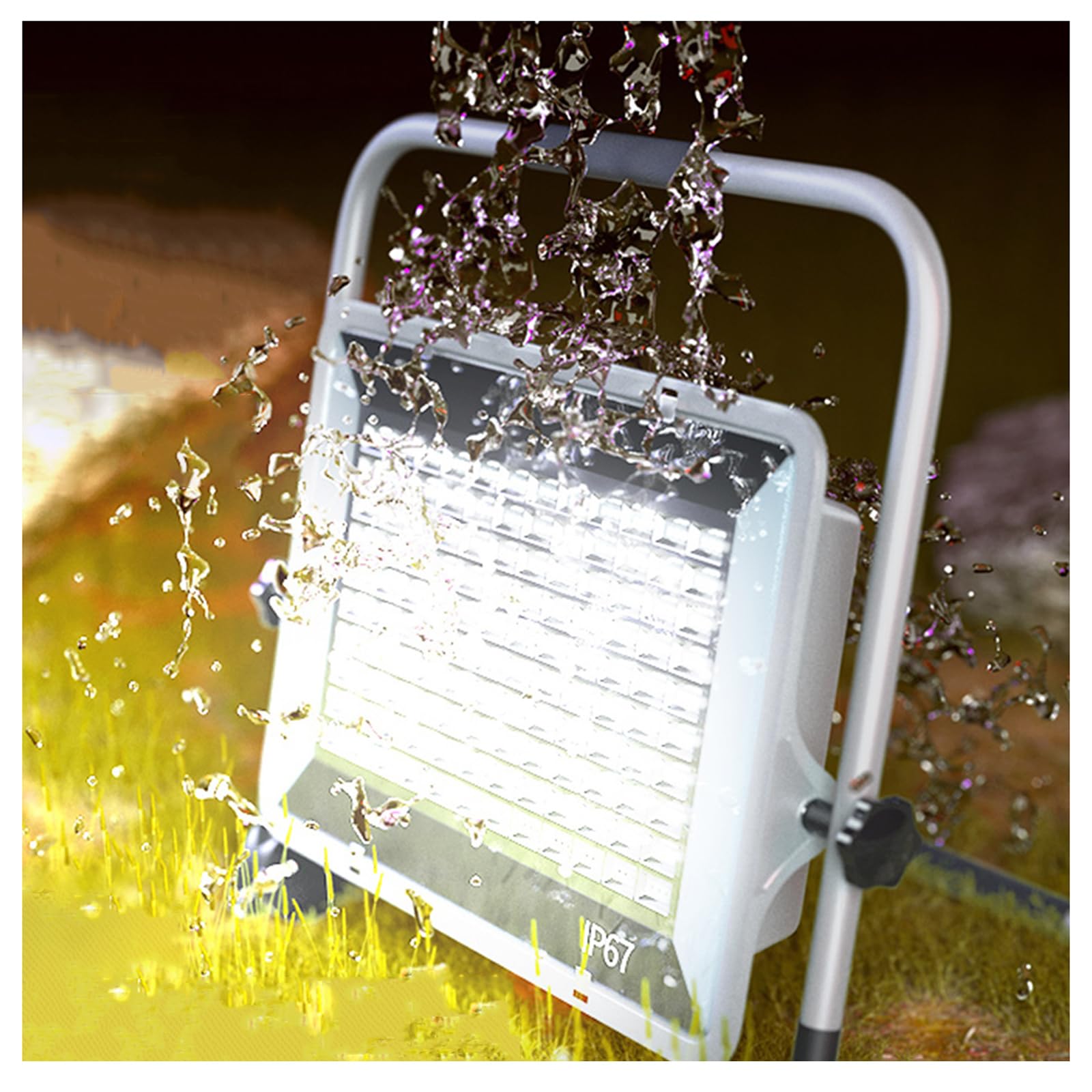 Reflektory, Oświetlenie ścienne IP67 6000K LED Spot Garden Garage Parking Magazyn Work(600W)