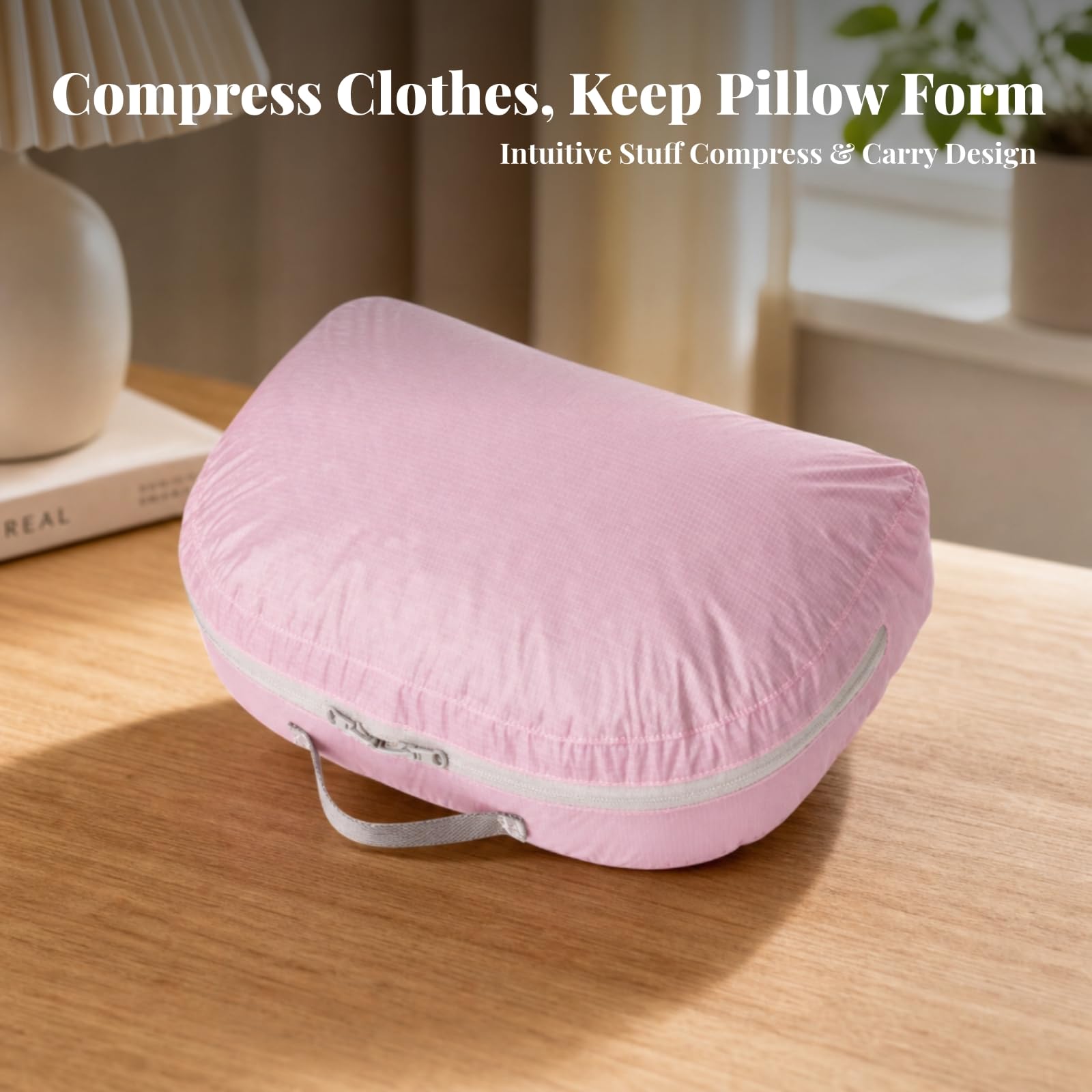 Almohada Pequeña Viaje Compacta | Cómoda, Almohada Camping con Cremallera, Ave, para Senrismo, Viajes, Mochileros,