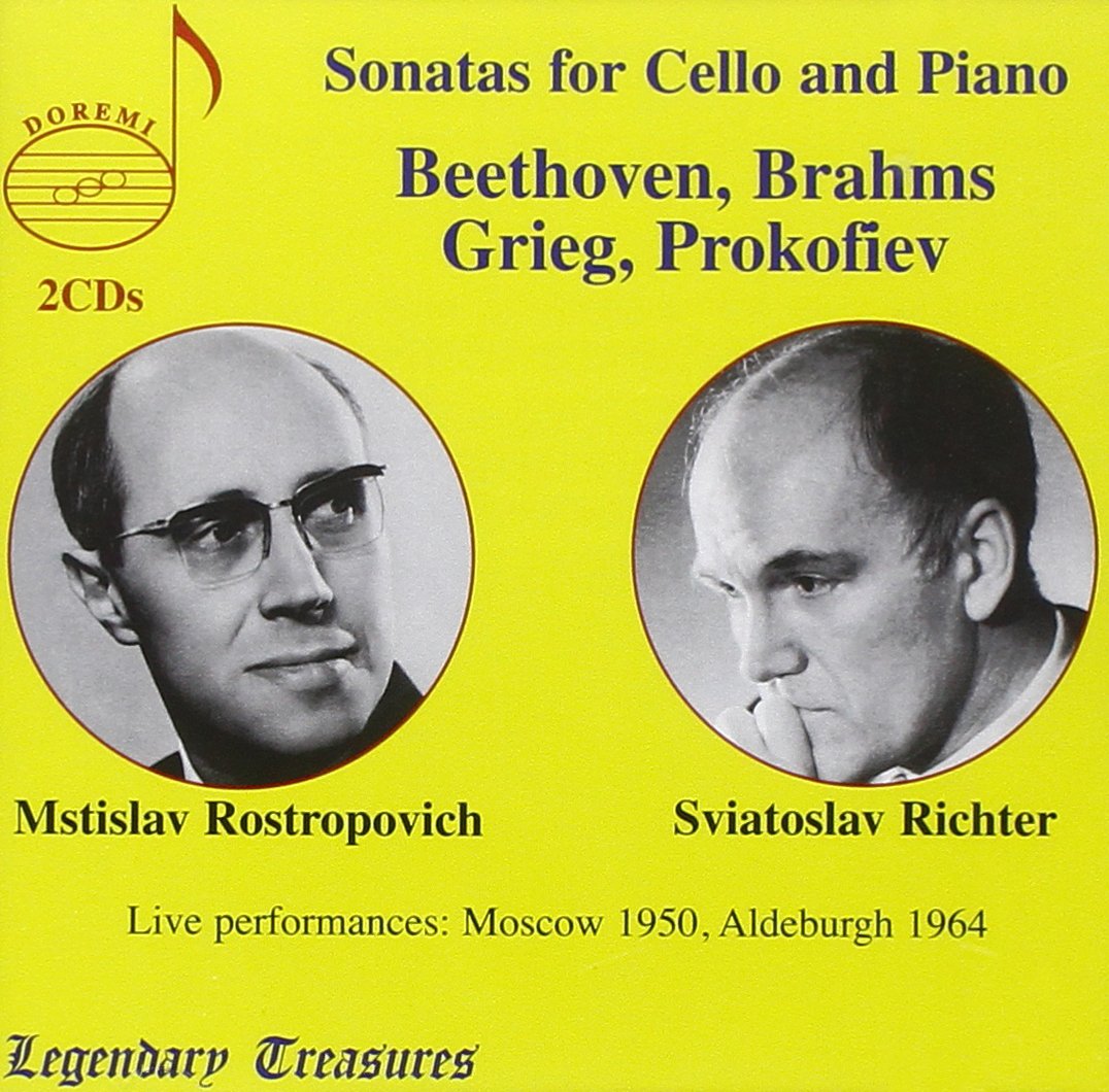 Sonatas for Cello and Piano by Rostropovich and Richter