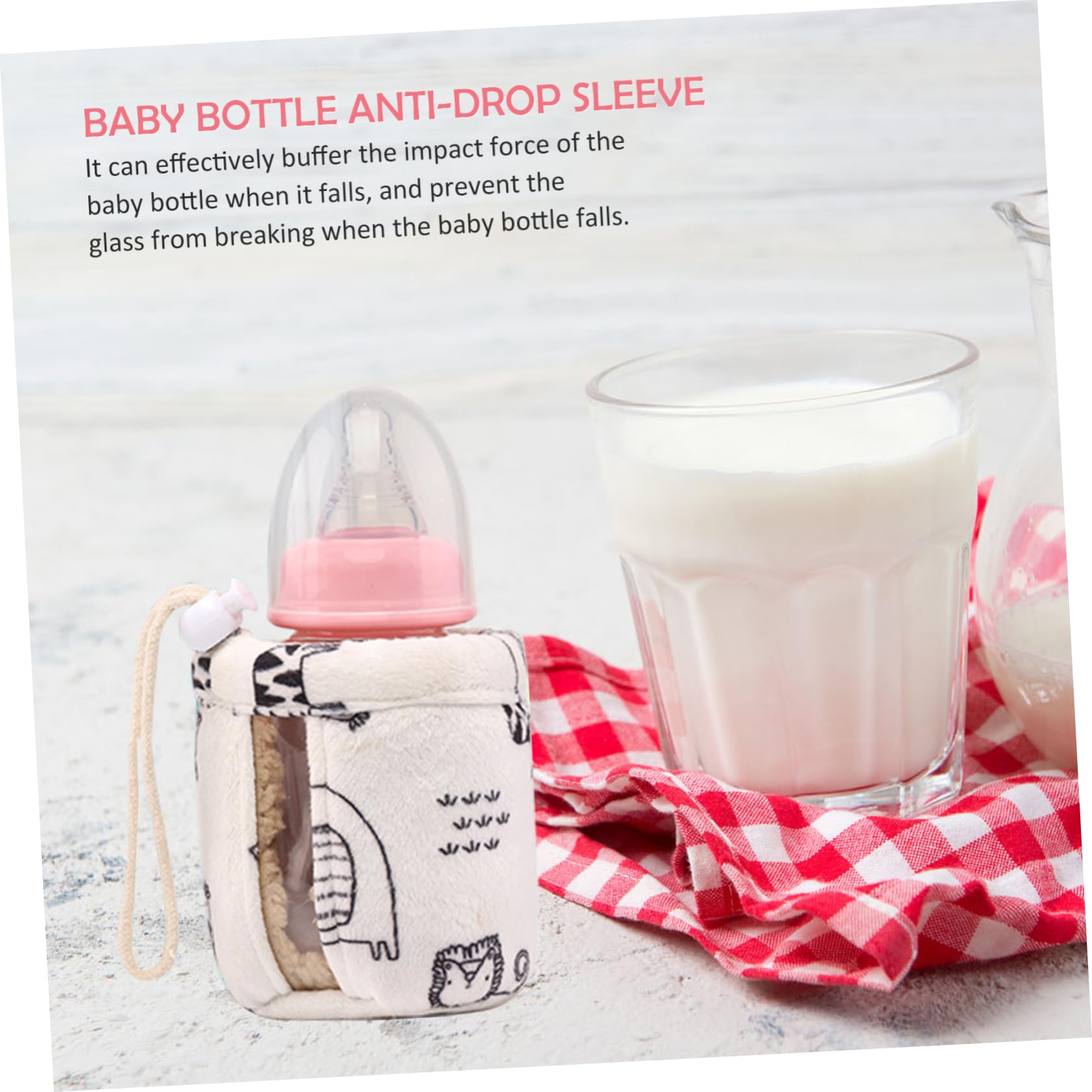 VICASKY 4pezzi Adorable Bottle Cover Termico e Antigoccia Protezione Per Biberon Design Elegante e Comodo Sicuro Per Usi Quotidiani