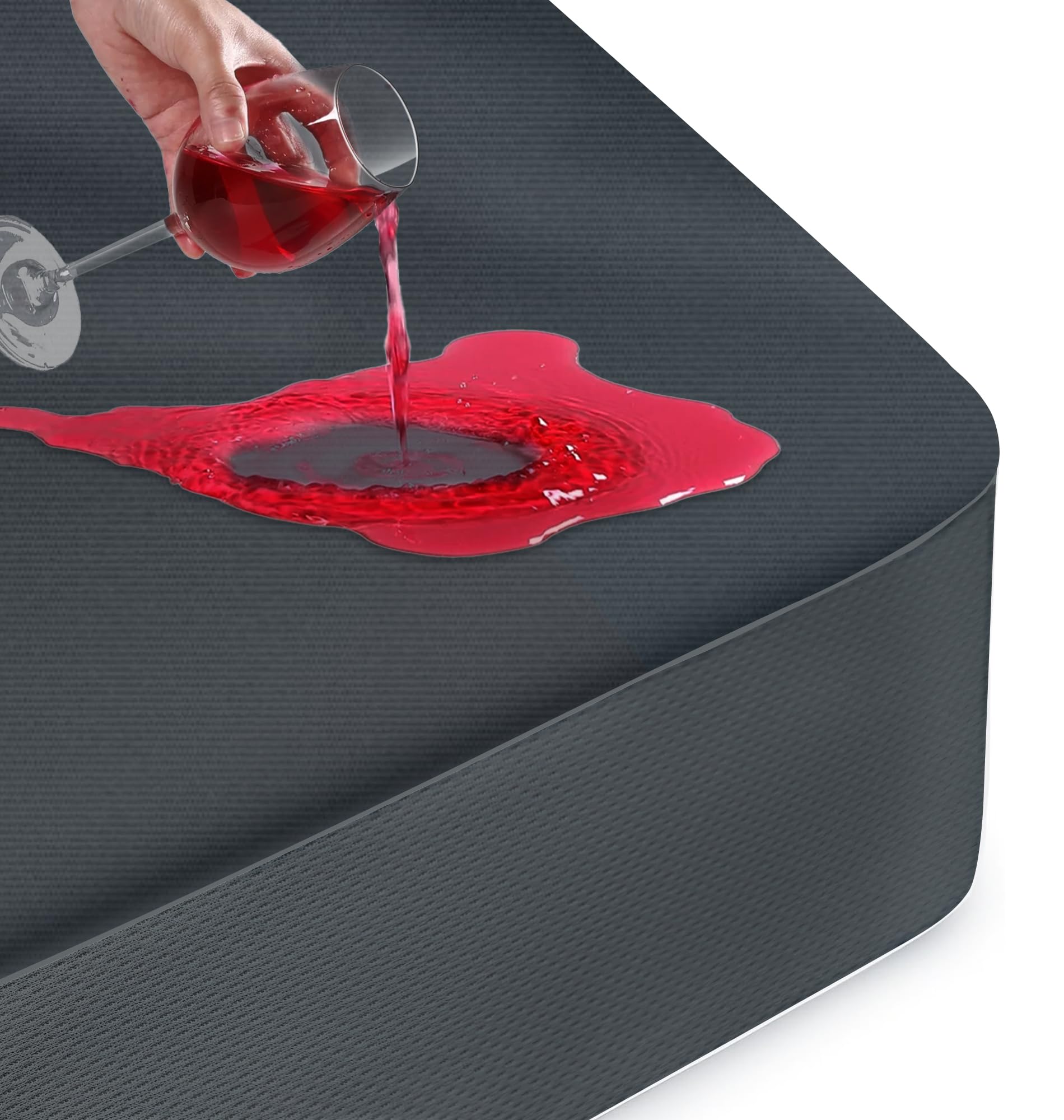 Mattress Protector Waterproof Double, Premium Mattress Covers 135X190cm, Breathable, Water...