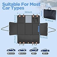 Vista 4 de Back Seat Extender for Dogs, Waterproof Dog Car Seat Cover for Back Seat with Hard Bottom, 2026 Upgraded Material, Anti Scratch, Safer, Easy to Use