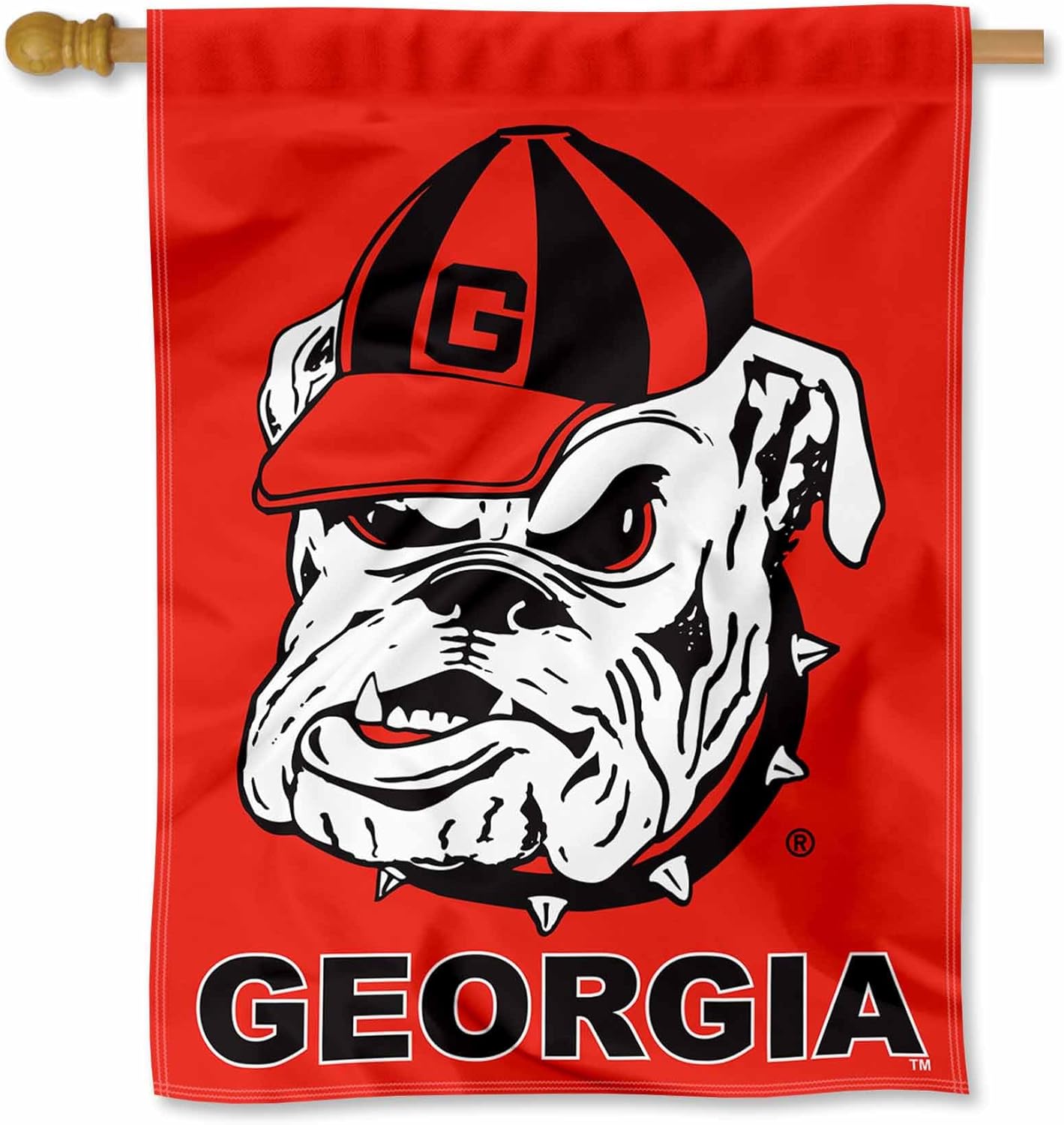 Georgia Bulldogs Double Sided House Flag