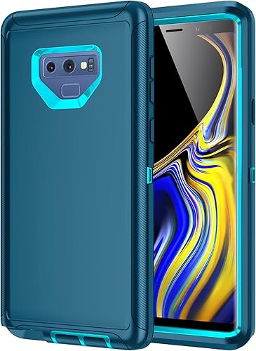Funda para Galaxy Note 9, a prueba de golpes, a prueba de caídas, a prueba de polvo, protección de cuerpo completo de 3 capas, funda rígida de alto