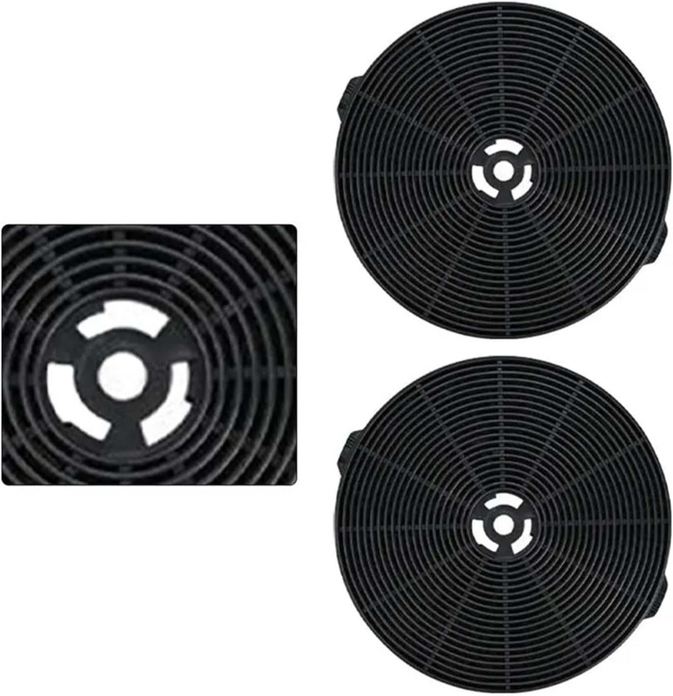 175mm*24mm Carbon Filter Kitchen Range Hood Accessories Filters 2PCS Kitchen Appliances Range Hood Parts