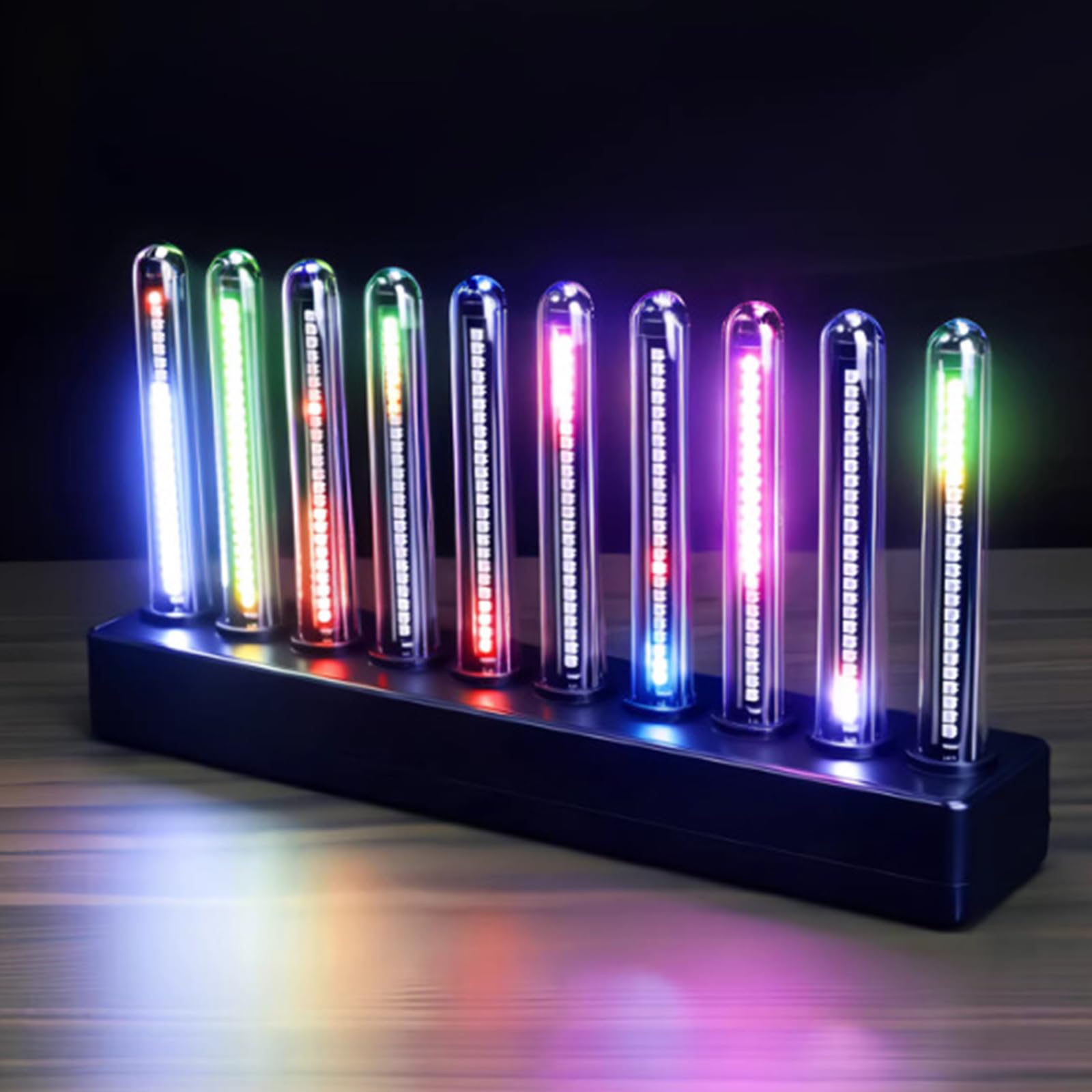 Visualizzatori audio a LED con controllo vocale con 14 RGB a colori e 8 effetti di illuminazione per computer e configurazioni di gioco Lampada d'atmosfera RGBs