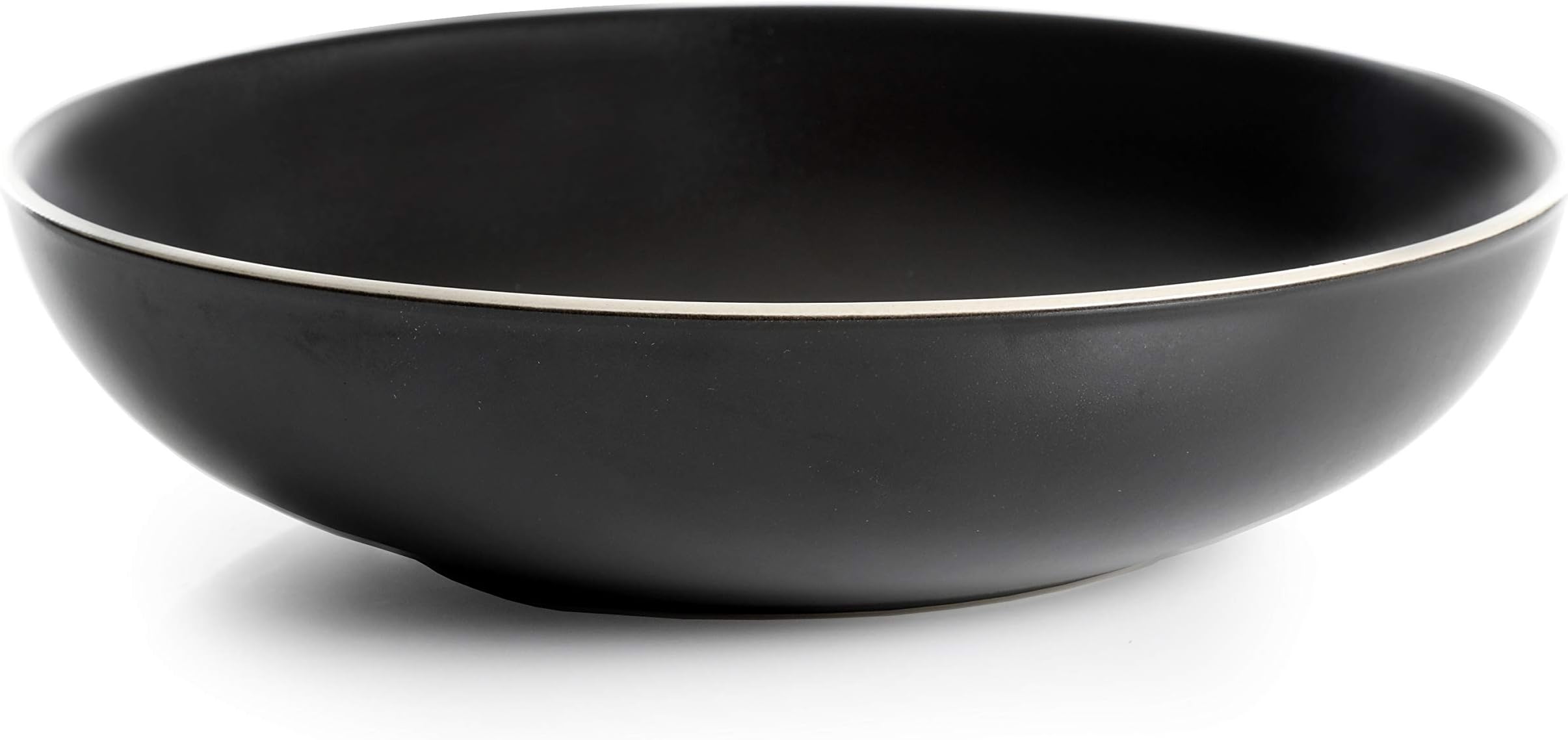 Gibson Elite Soho Lounge Dinnerware Set, 9.7" Serving Bowl, Matte Black