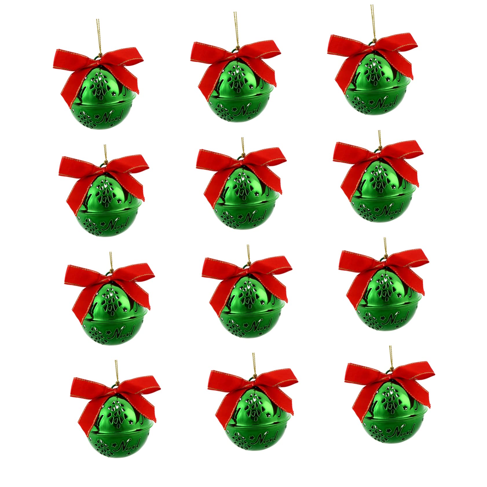 12 Pezzi Campane Natale Pendenti per Decorazioni Natalizie da Appendere per